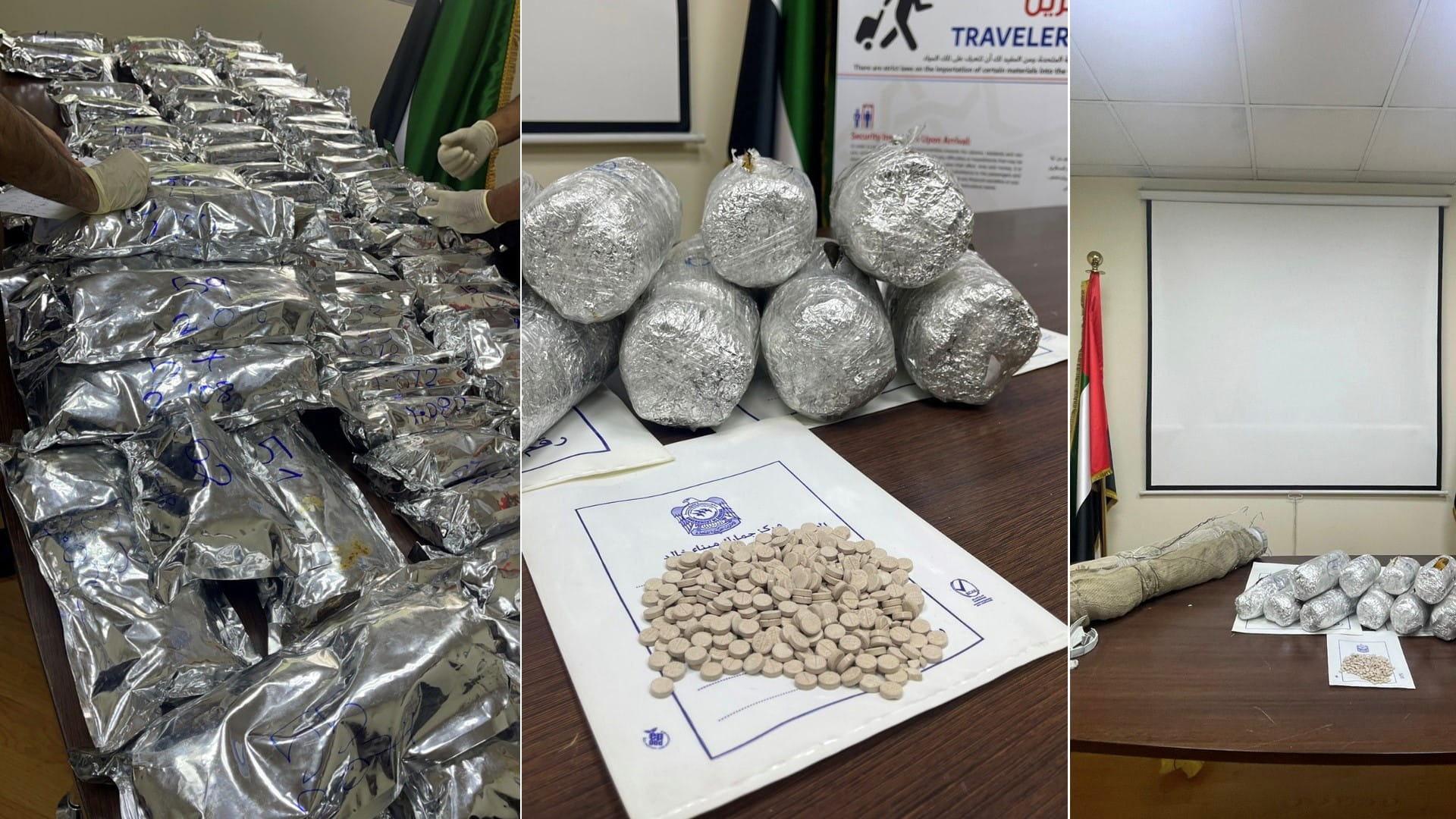 Image for the title: Sharjah Customs foils five attempts to smuggle 142.73 kg of drugs 