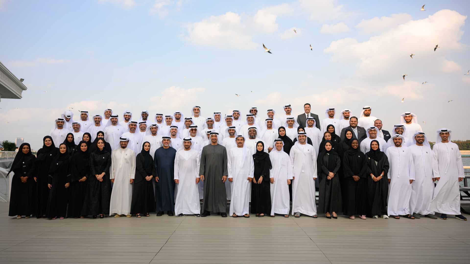 Image for the title: Pres. receives Higher Organising Cmte. of Zayed Charity Marathon 