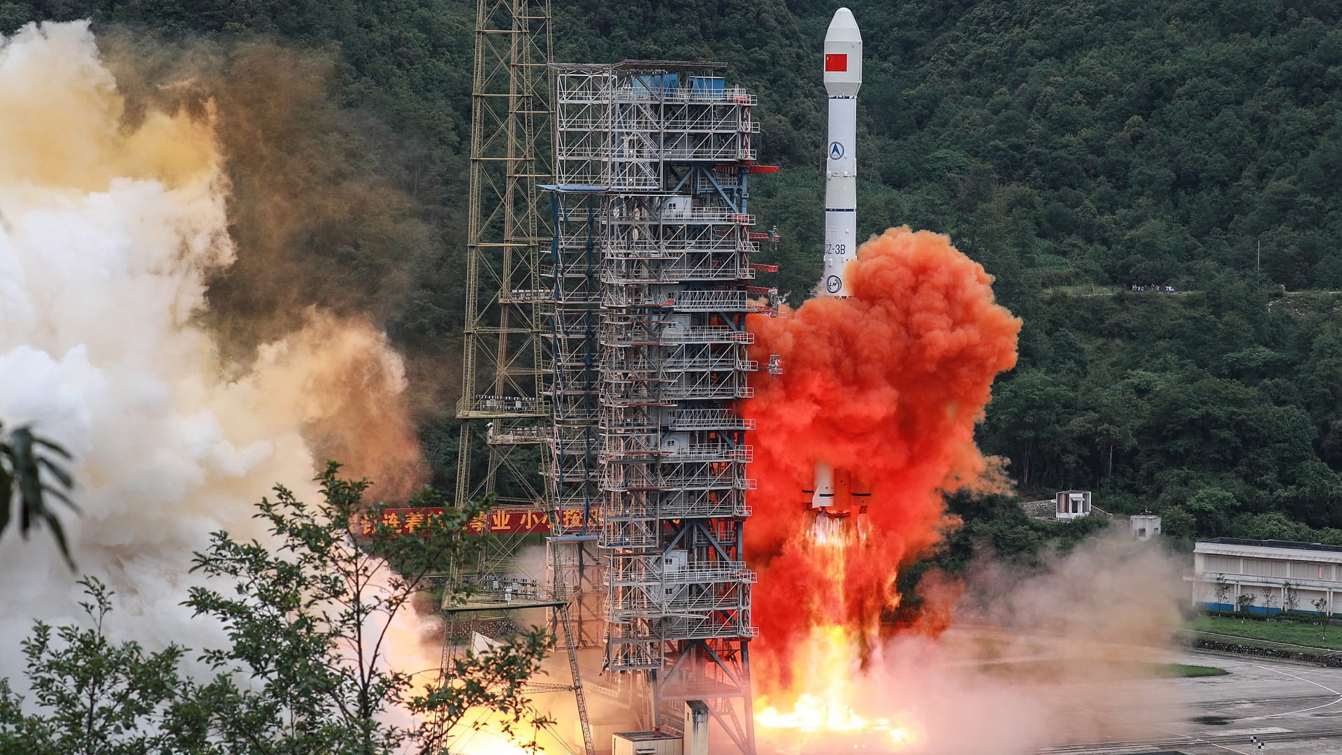 Image for the title: China launches new telecommunication satellite 