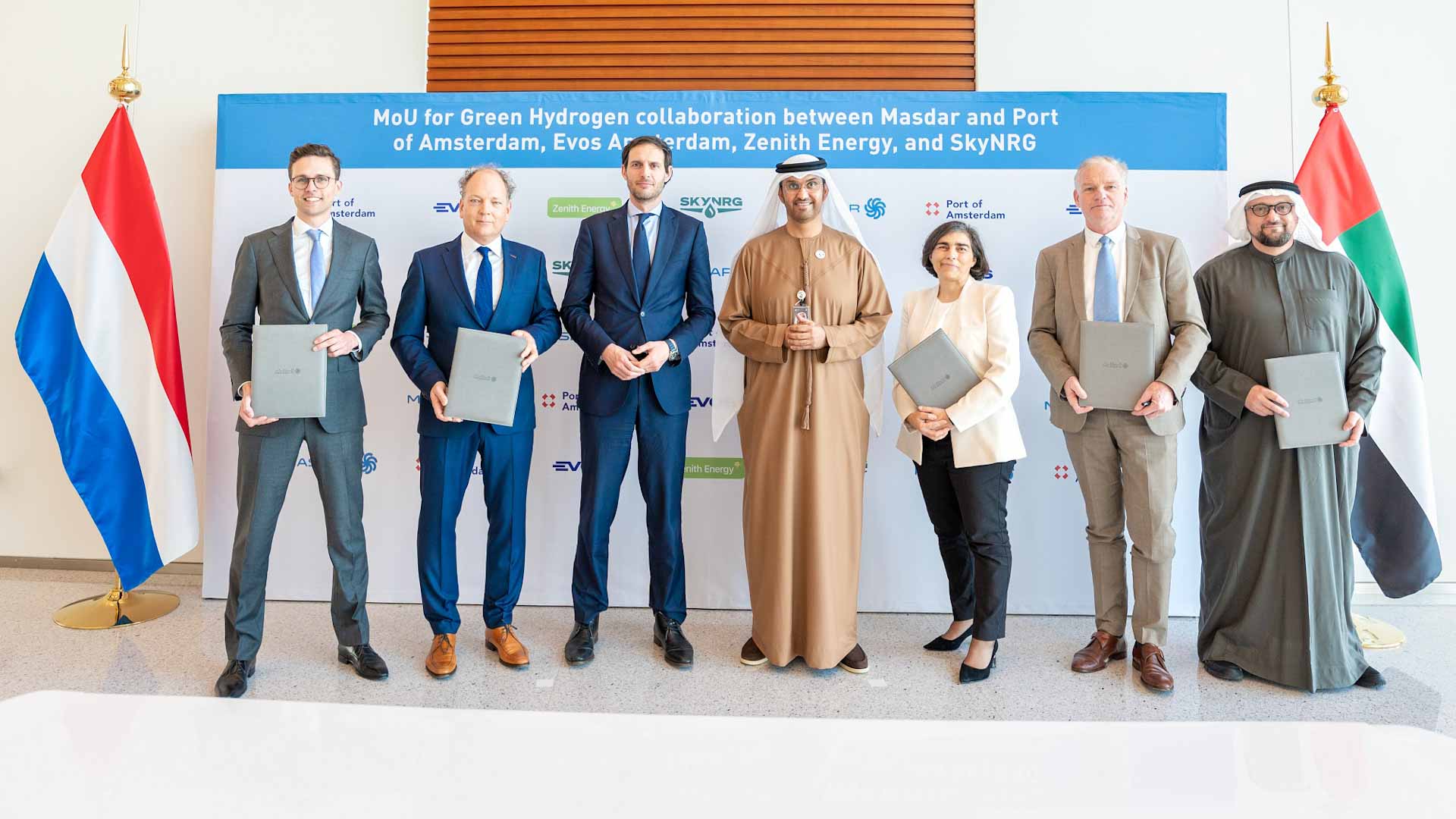 Image for the title: Masdar signs agreement with 4 Dutch companies 