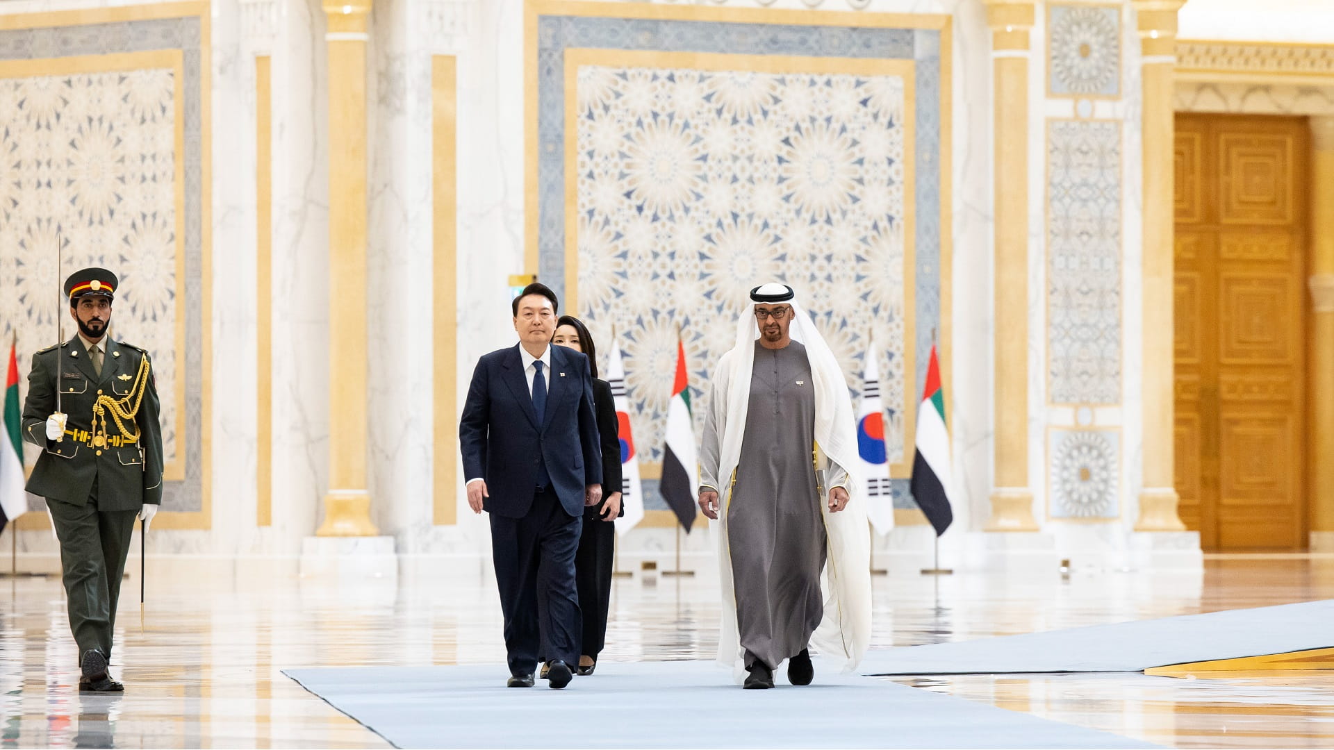 Image for the title: UAE President receives President of Korea 