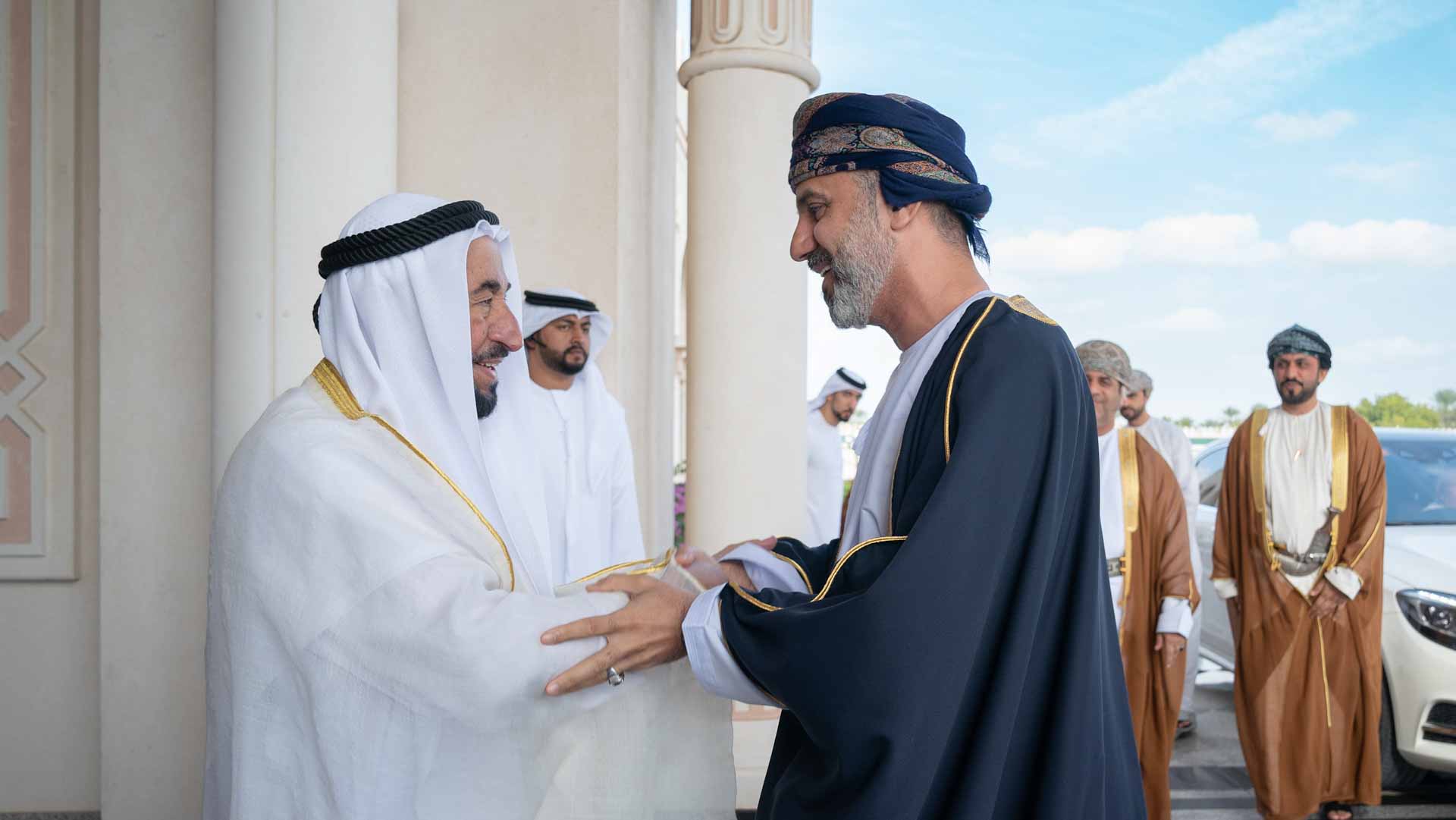 Image for the title: Sharjah Ruler receives chairman of Oman’s Consultative Assembly 