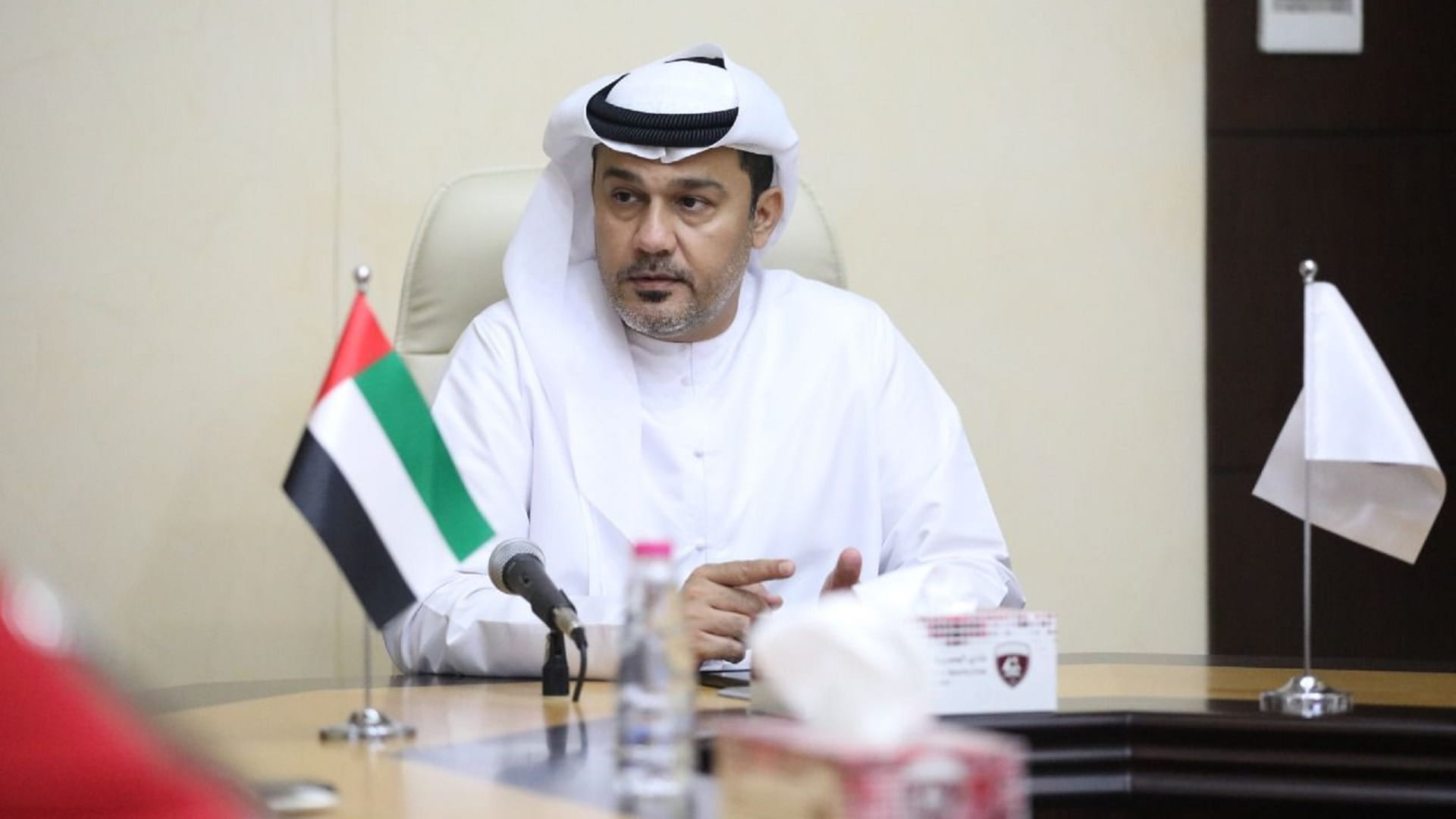 صورة بعنوان: جمعة الشامسي: أكاديمية الحمرية لكرة القدم نموذج بدعم أبناء الشارقة 