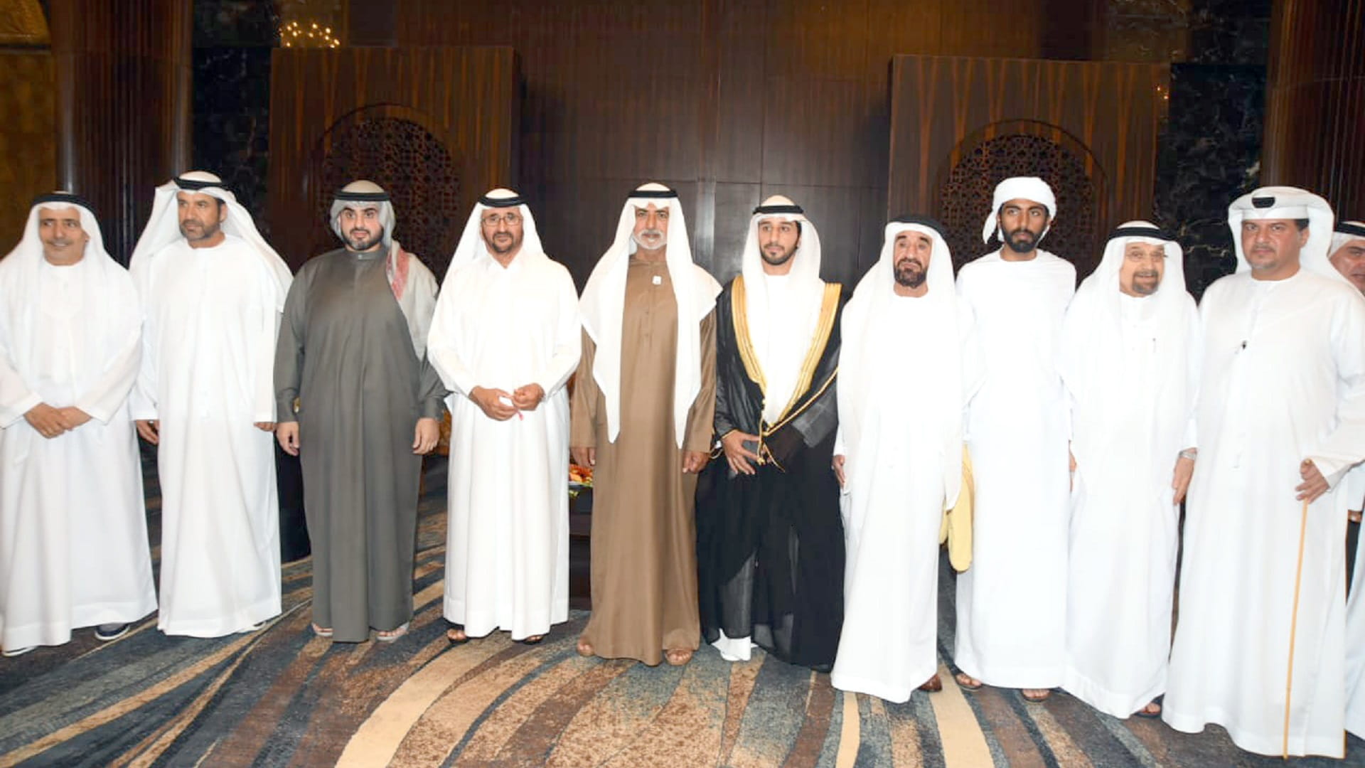 صورة بعنوان: نهيان بن مبارك يشهد أفراح الظاهري وآل مكتوم في دبي 