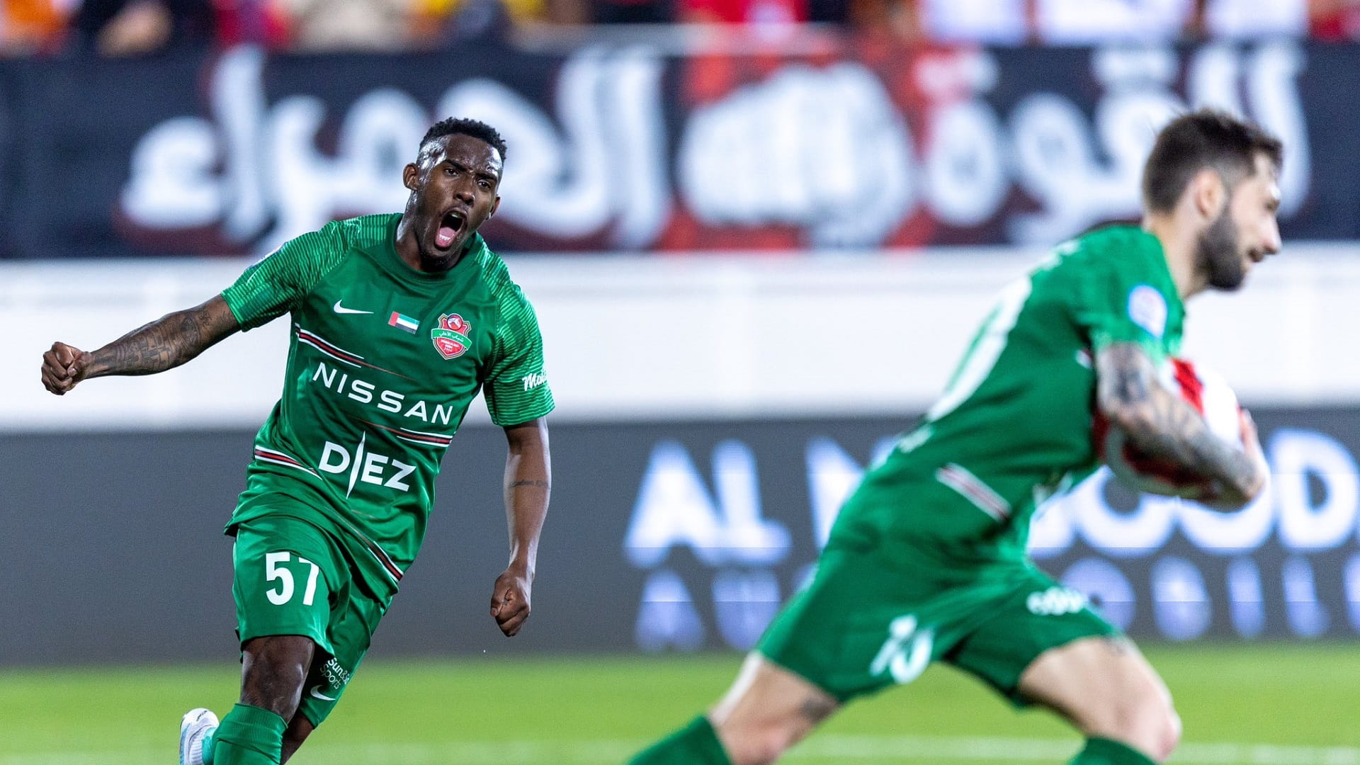 صورة بعنوان: ثلاثية شباب الأهلي على عجمان تعيده إلى صدارة دوري أدنوك للمحترفين  