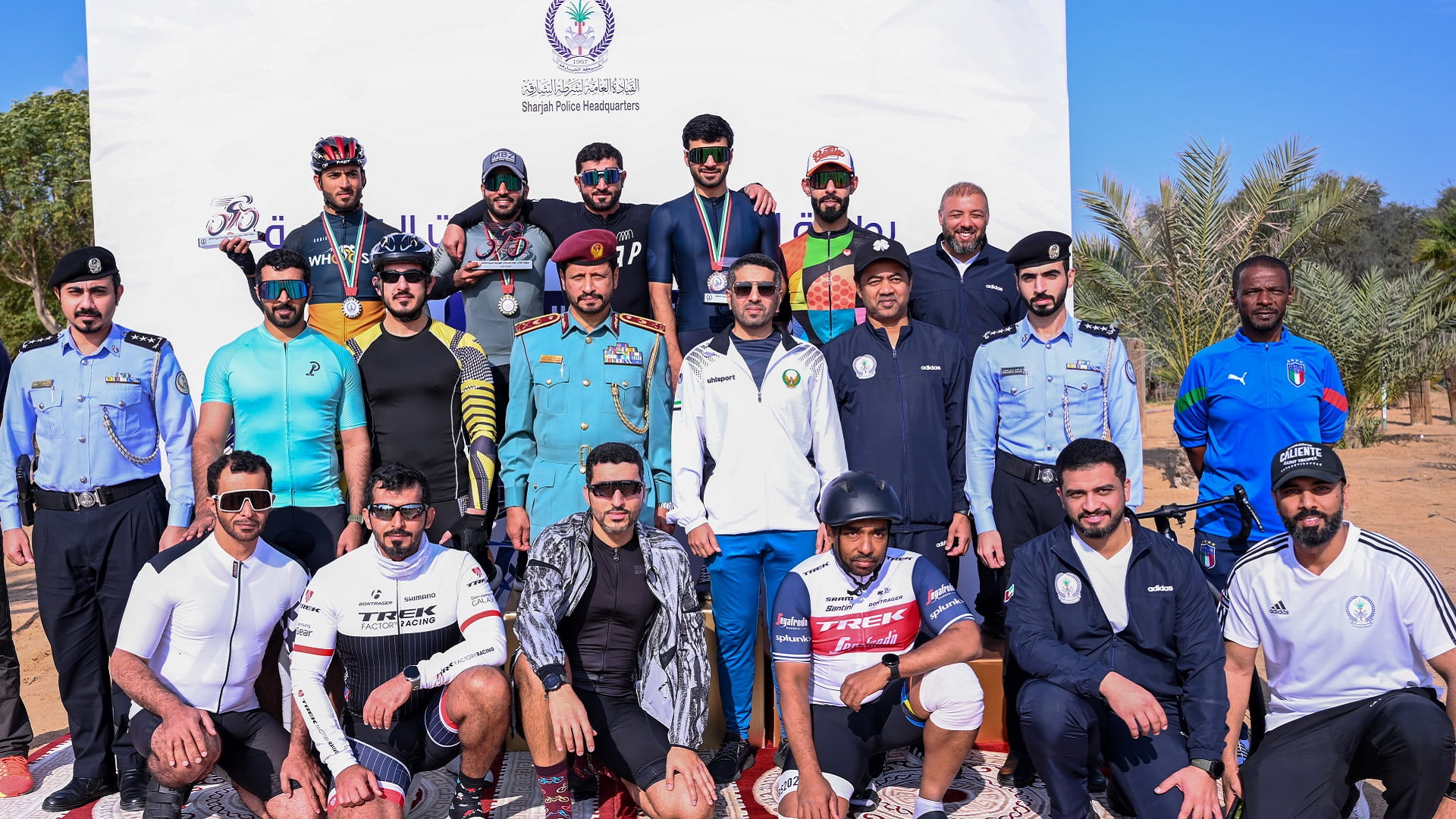 Image for the title: Al Shamsi crowns winner of the force’s cycling championship 