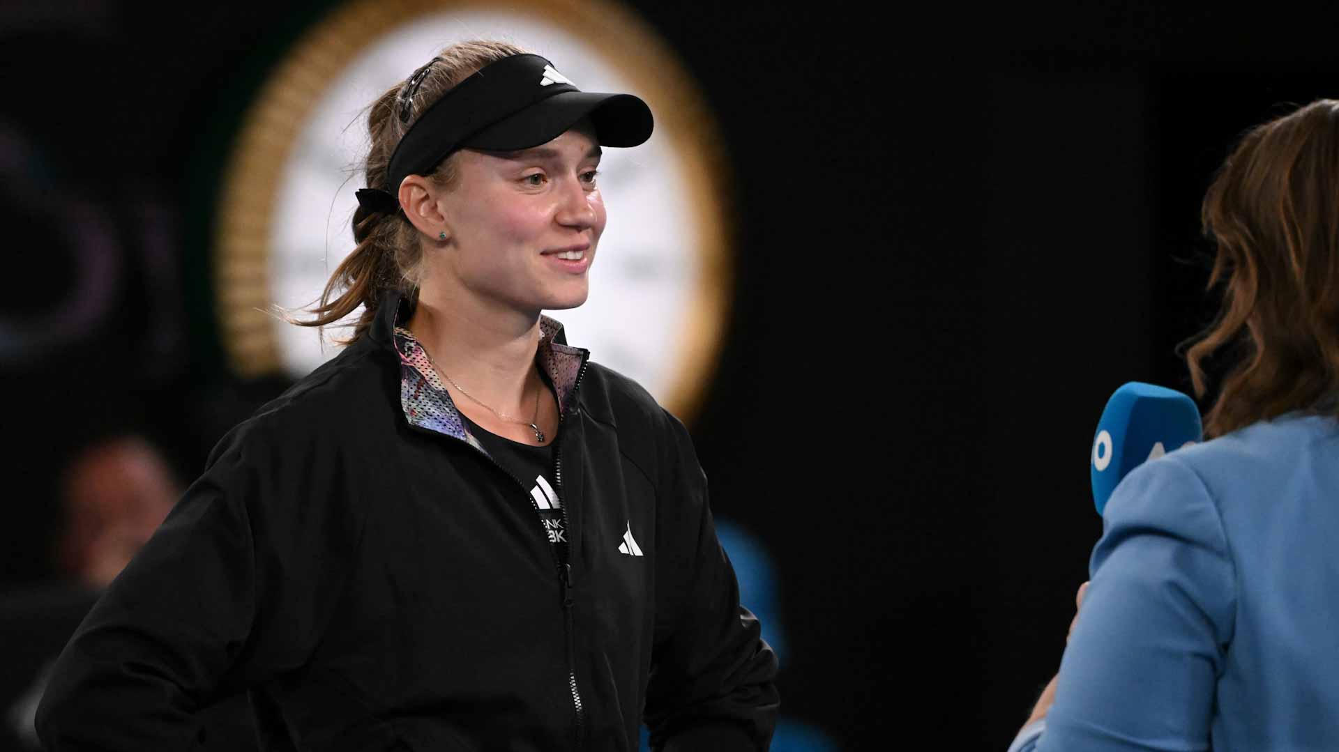 صورة بعنوان: إيلينا ريباكينا تتأهل لنهائي بطولة أستراليا للتنس 