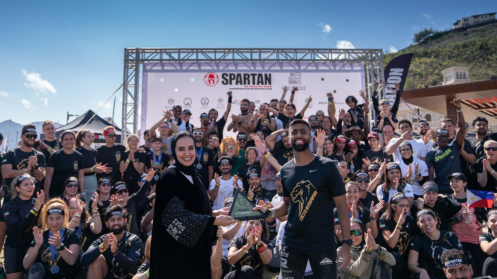 صورة بعنوان: "سبارتن خورفكان 2023" يستقطب 2250 منافساً بحضور 3500 متفرج  