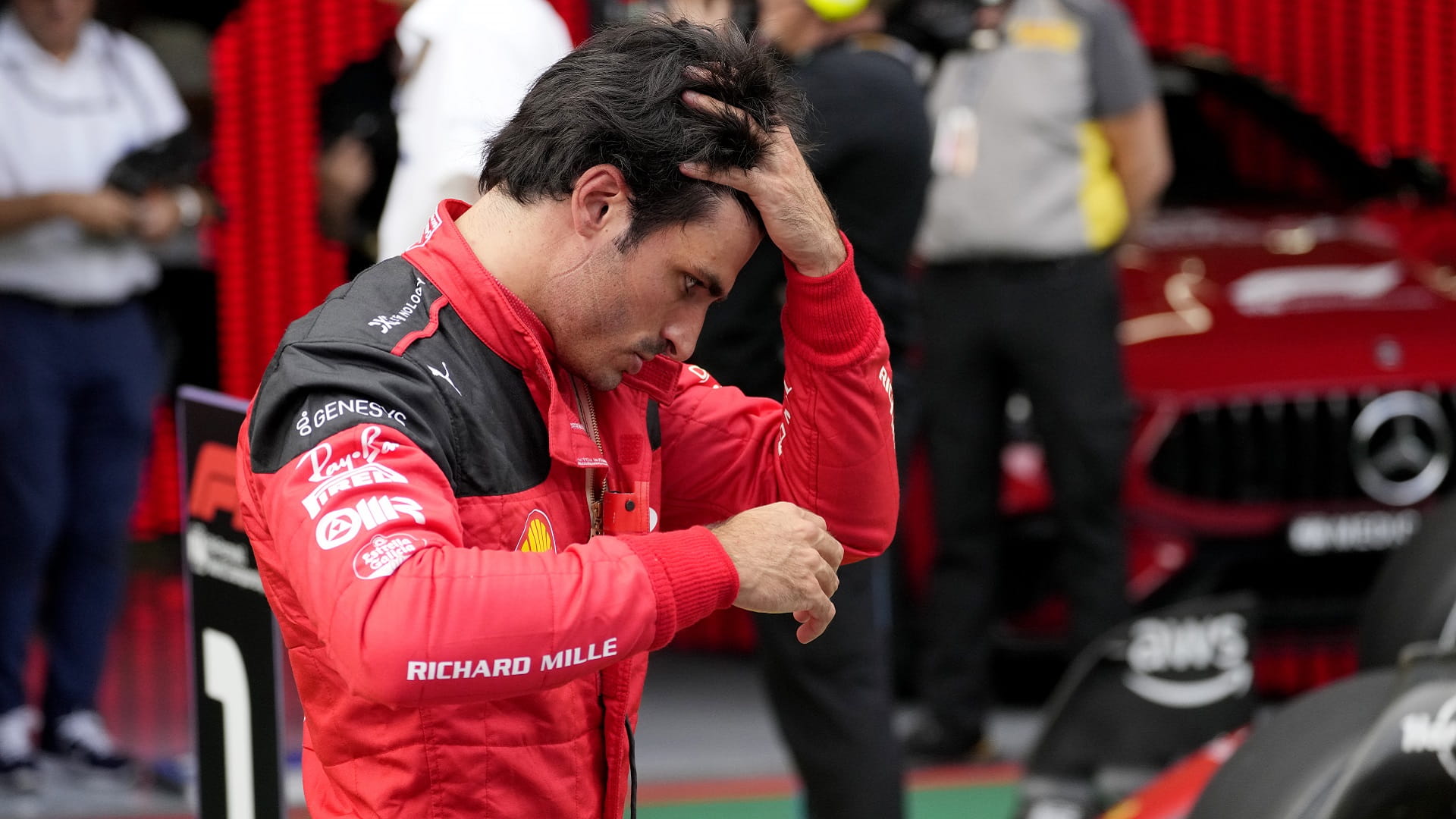 Image for the title: Sainz, Hamilton among 8 drivers handed late Austrian penalties 