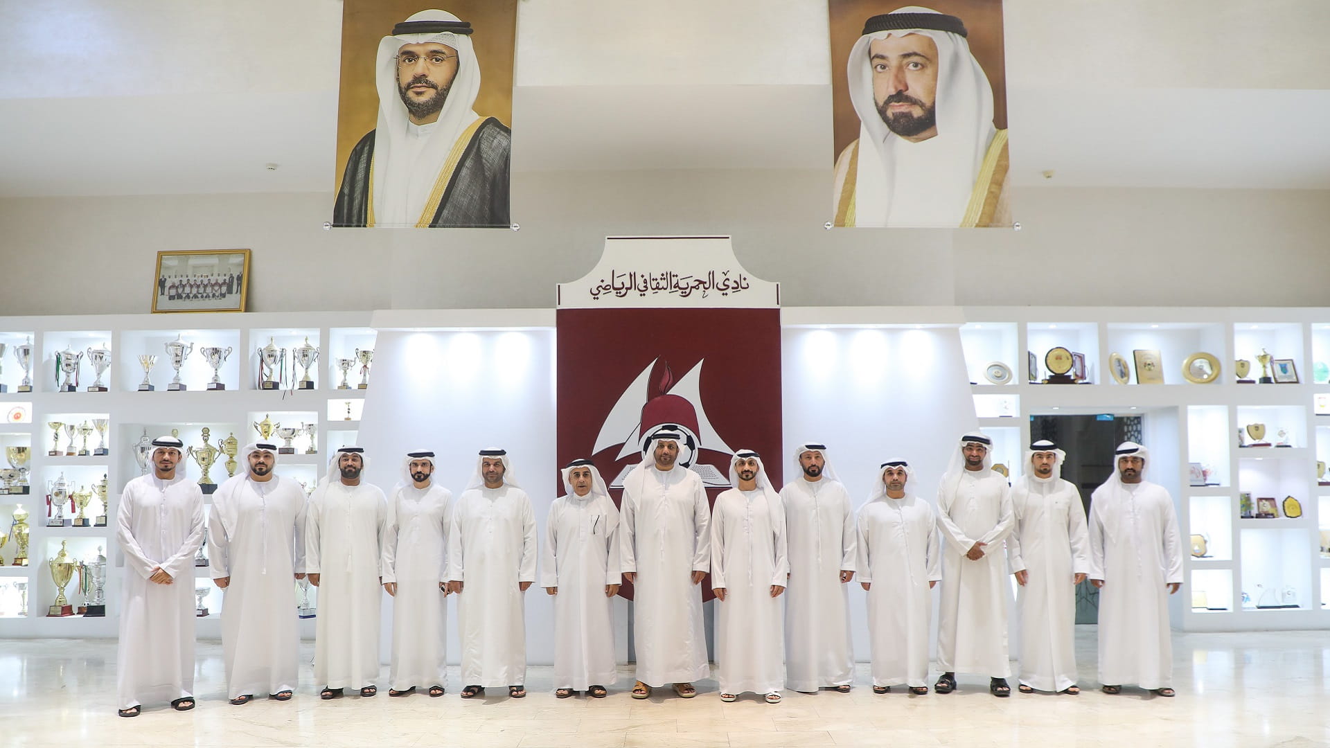 Image for the title: SSC members visit Al Hamriyah Club, congratulate the new board 