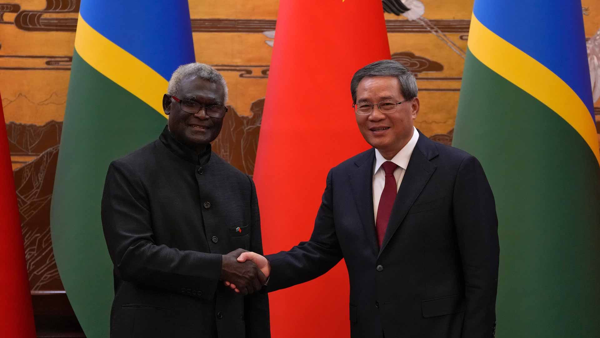 Image for the title: China, Solomon Islands ink police cooperation deal 