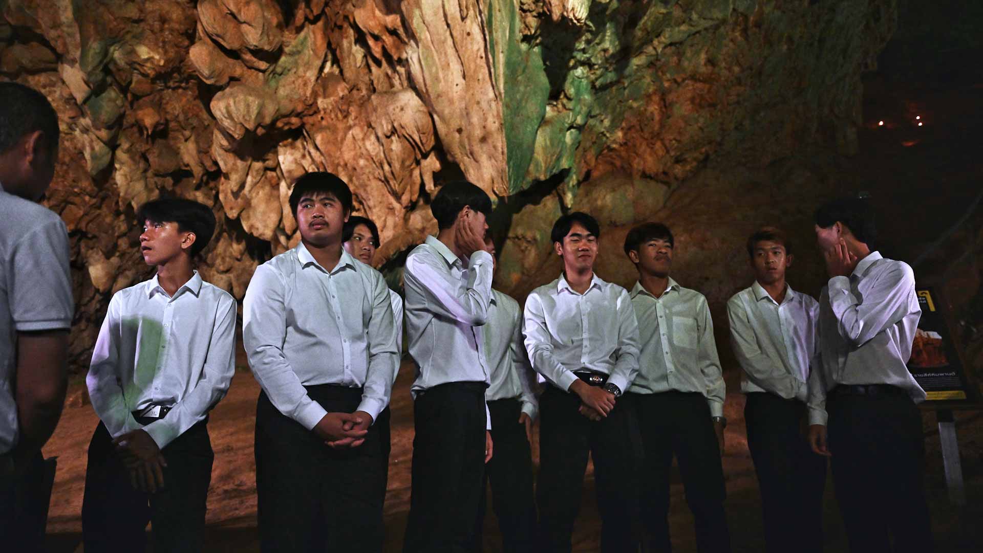 Image for the title: Thailand marks cave rescue anniversary 