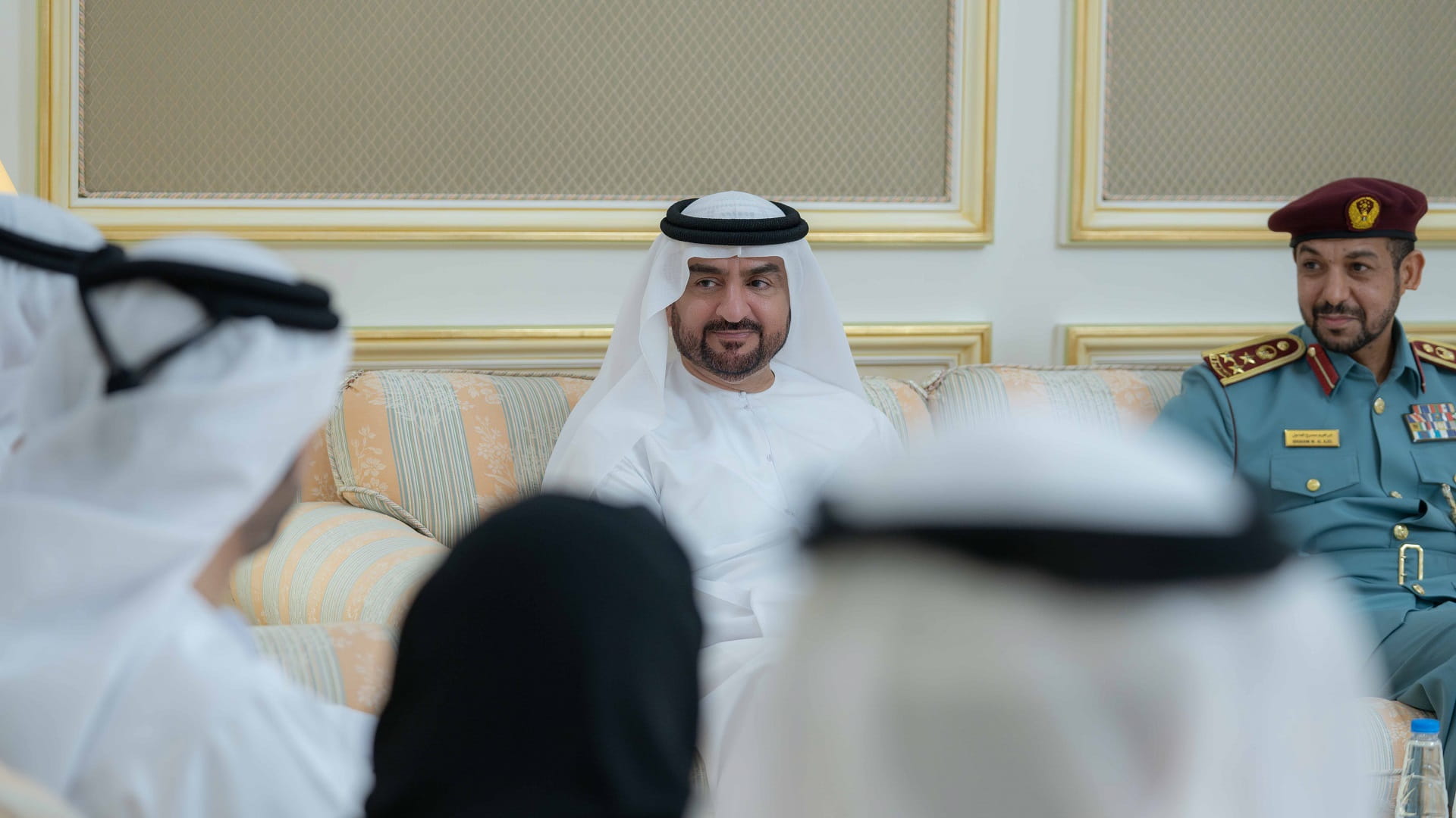 Image for the title: Abdulla bin Salem receives electoral committee for FNC elections 