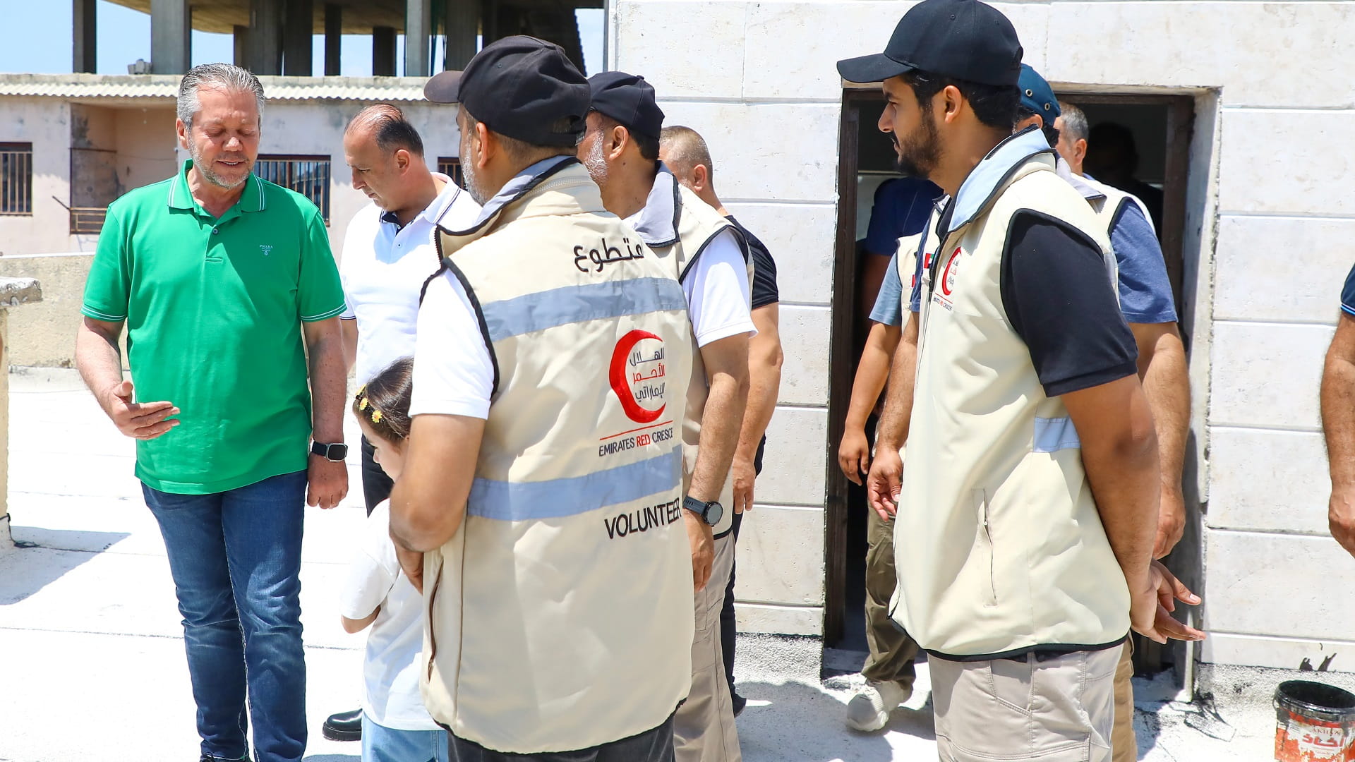 Image for the title: Latakia Governor visits ERC's 1,000 prefab housing project 