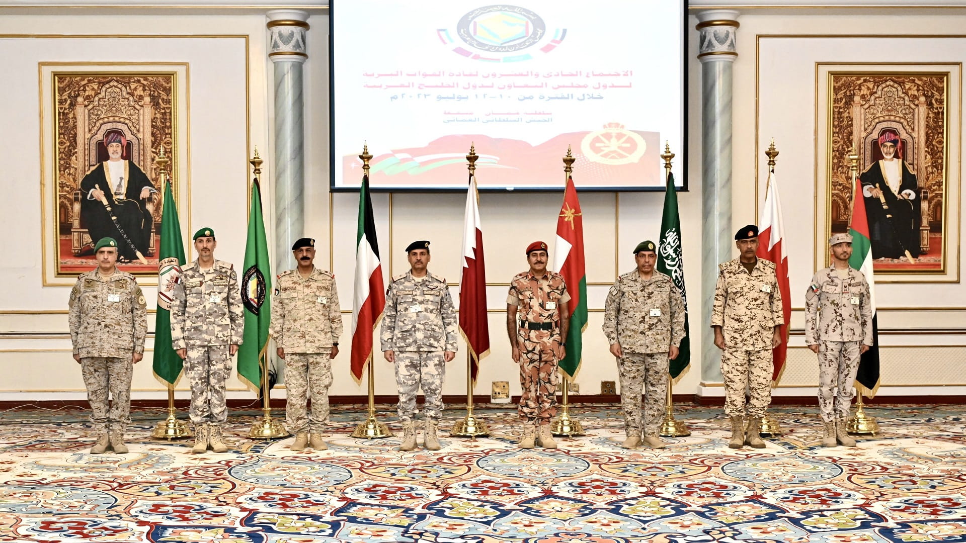 صورة بعنوان: اللواء سعيد الشحي يحضر اجتماع قادة القوات البرية بدول التعاون 