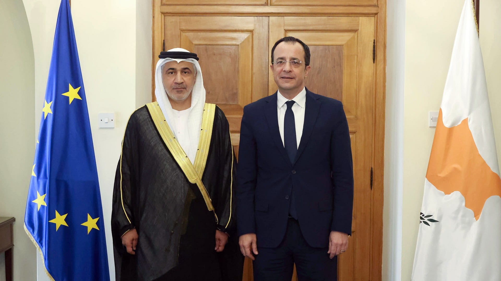 Image for the title: UAE Ambassador presents credentials to President of Cyprus 