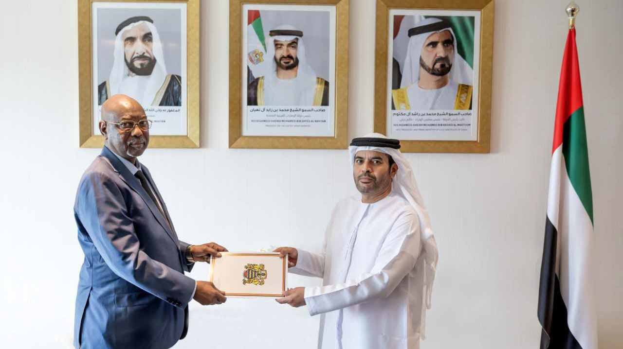 Image for the title: MoFA receives credentials copy from new Ambassador of Chad to UAE 