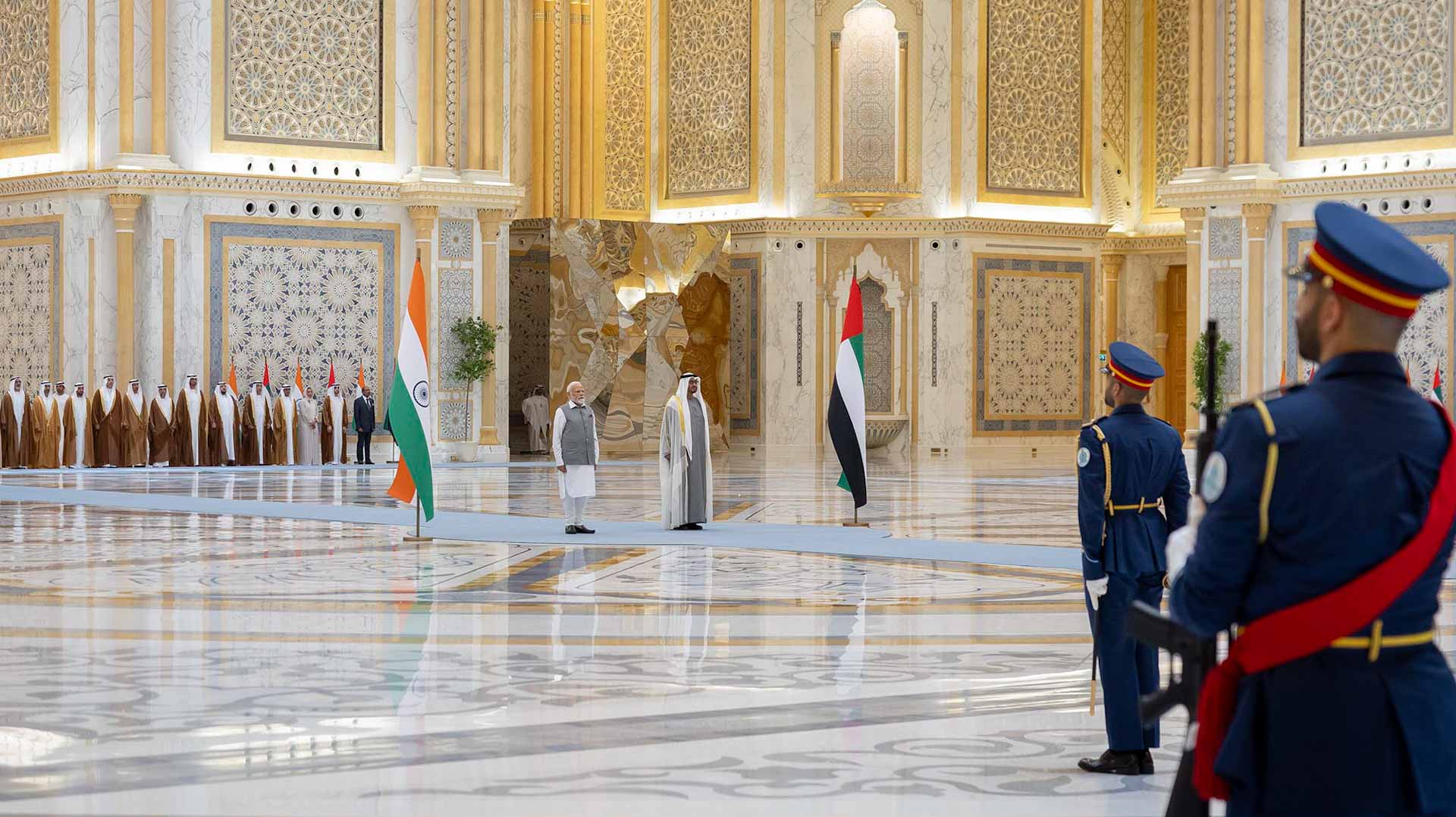 Image for the title: UAE President, Indian PM meet to reinforce strong bilateral ties 