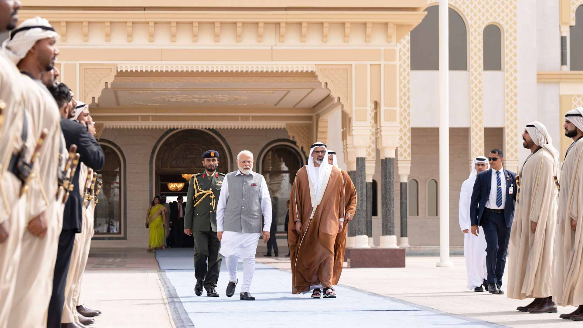 Image for the title: ADCP bids farewell to PM of India as he concludes visit to UAE 