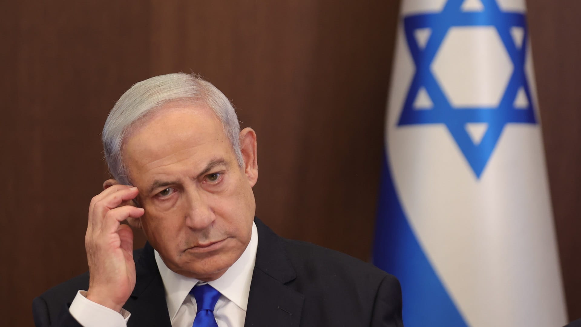 Image for the title: Israel's Netanyahu hospitalised but okay, his office says 