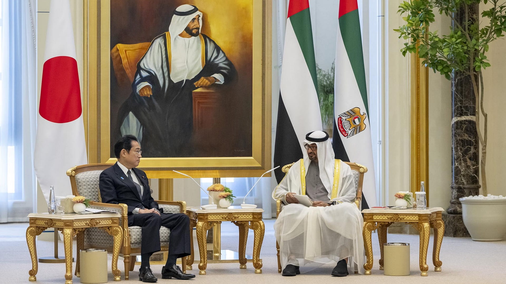 Image for the title: UAE President, Japanese PM cement historic bilateral relations 