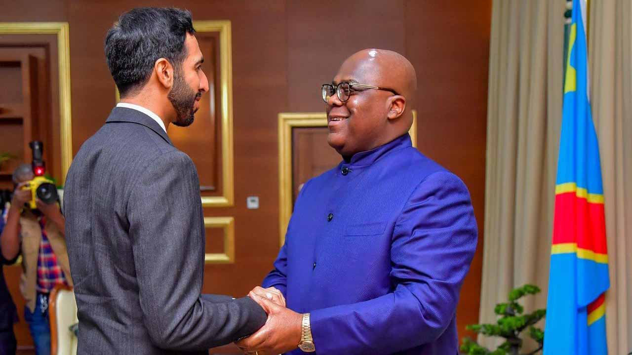 Image for the title: Shakhboot bin Nahyan meets DRC's President 
