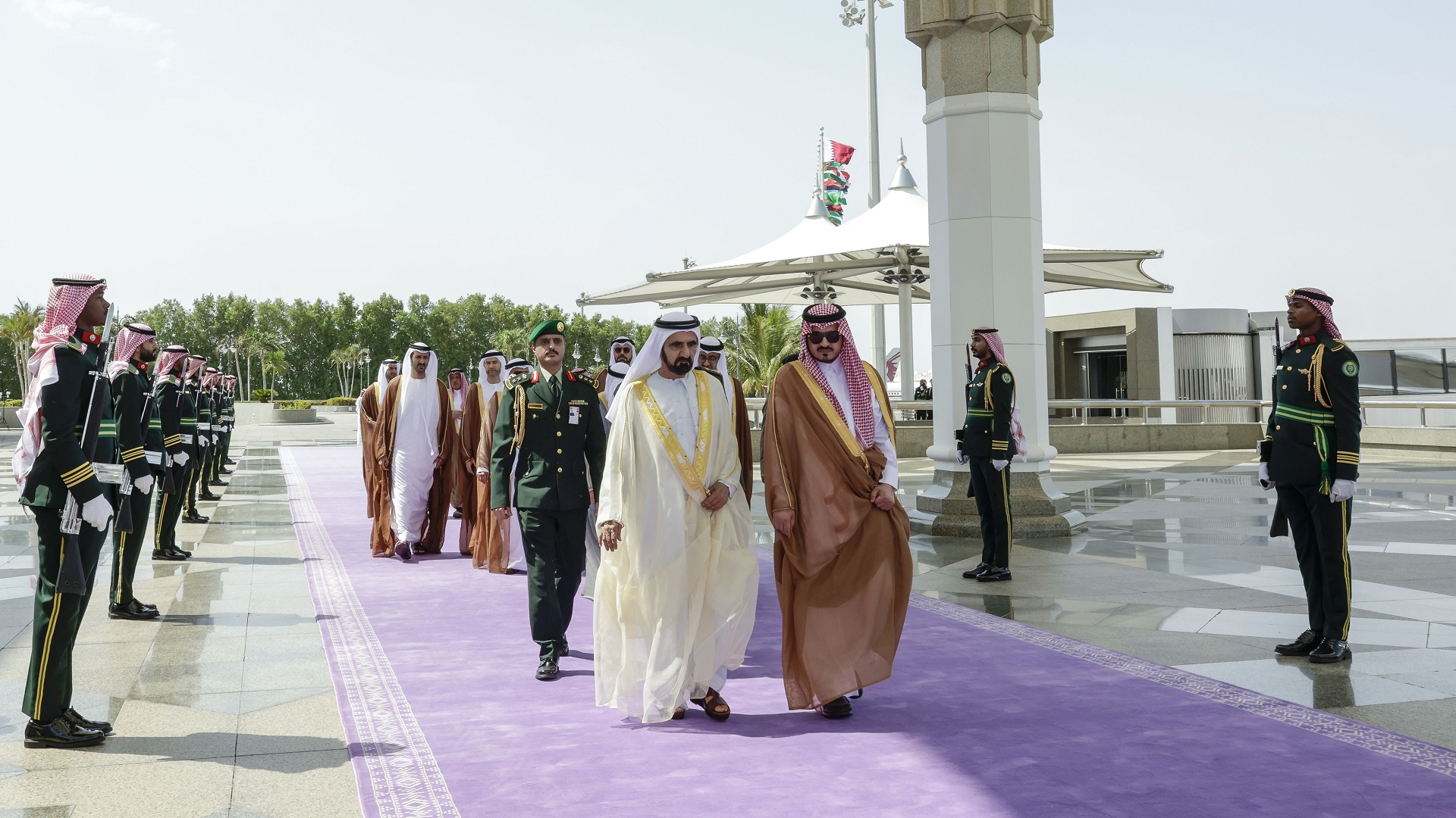 Image for the title: Mohammed bin Rashid arrives in Jeddah 