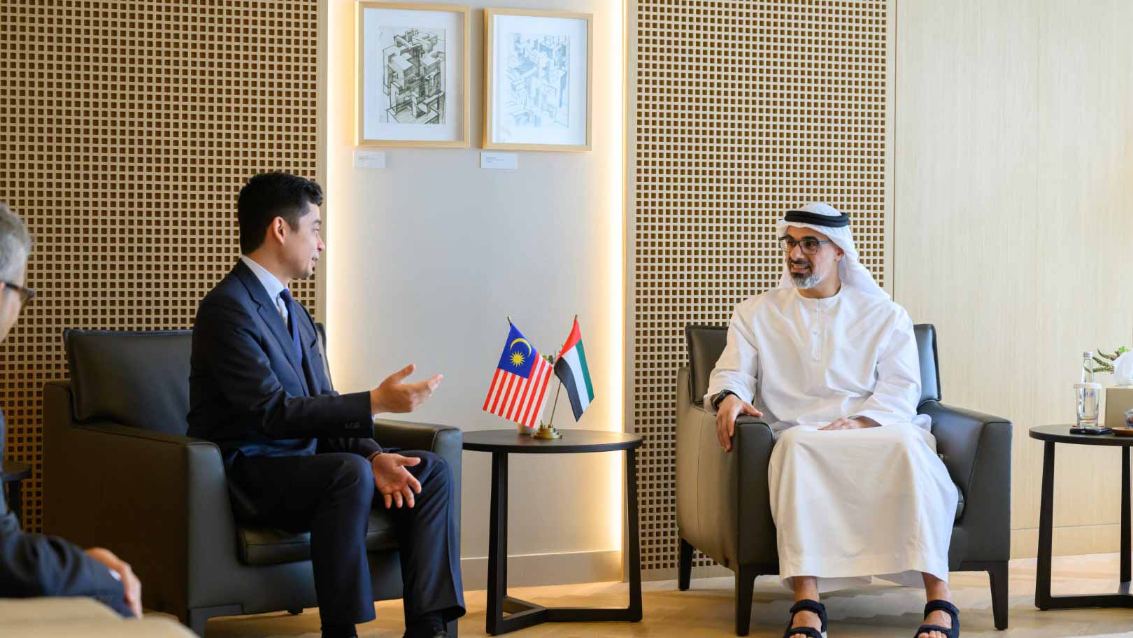 Image for the title: Khaled bin Mohamed bin Zayed receives The Regent of Pahang 