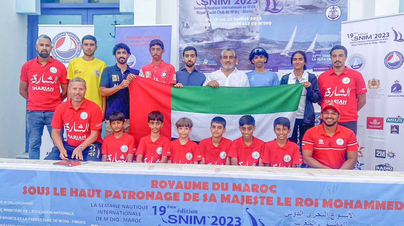 Image for the title: Sharjah Sailing Team Wins Bronze in International Open Sea Week 