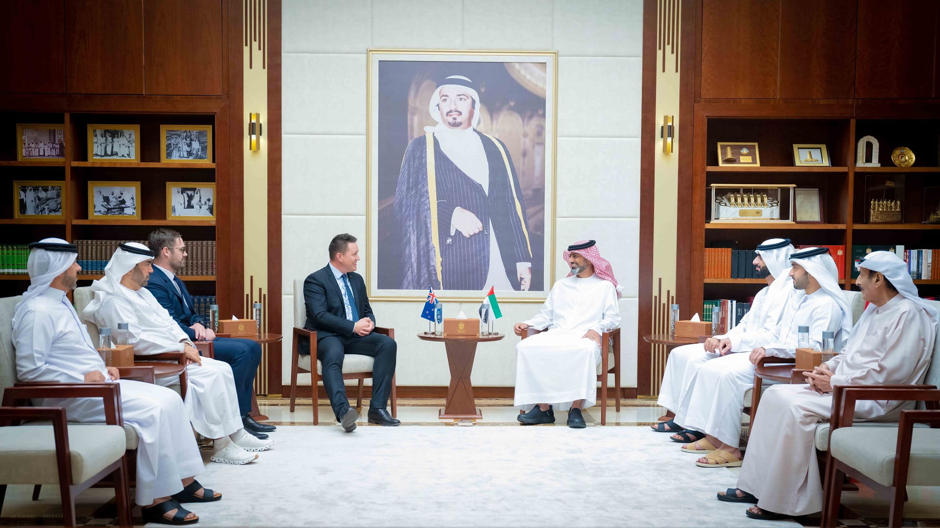 Image for the title: Ajman Crown Prince receives Ambassador of New Zealand 