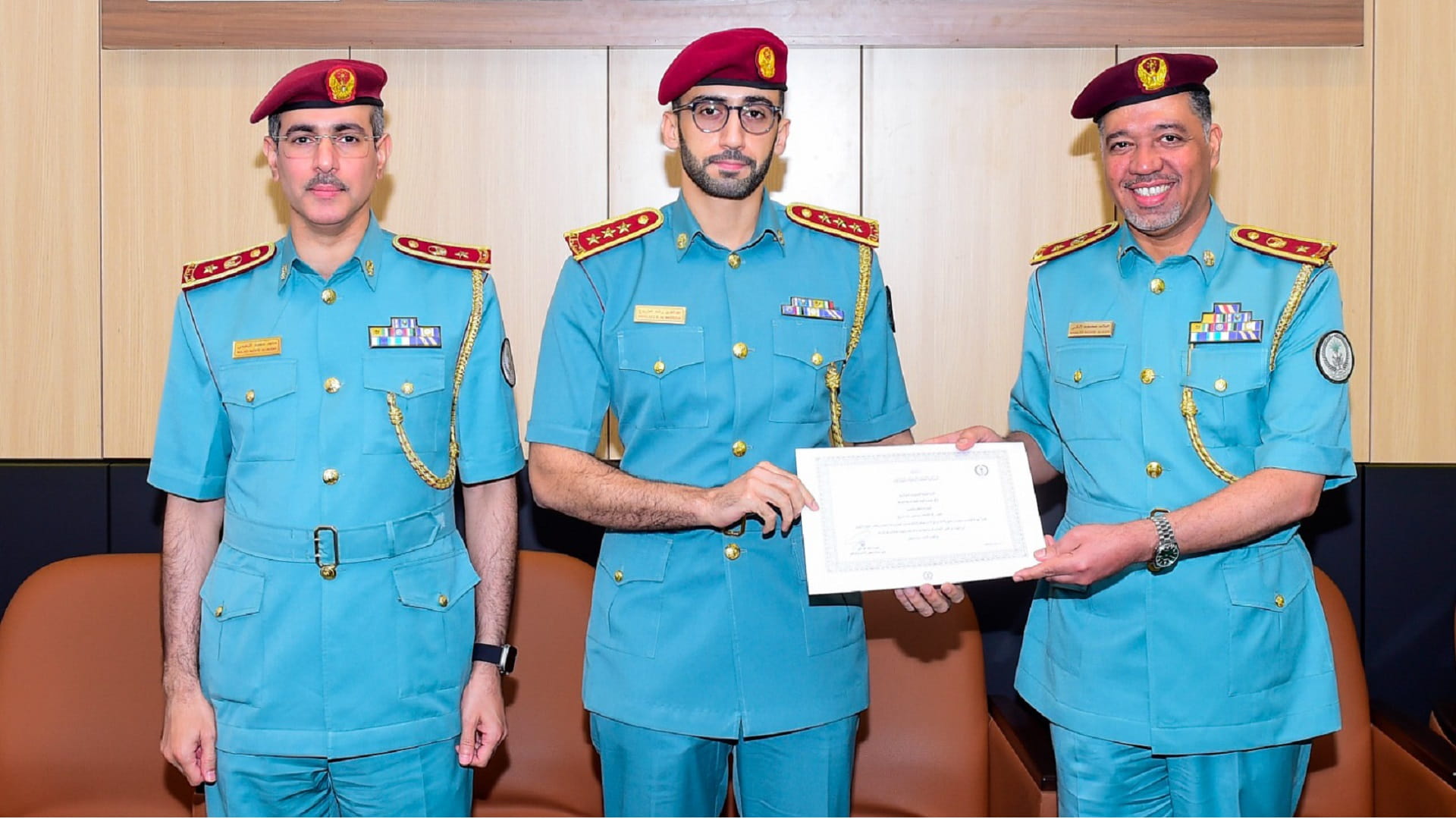Image for the title: Sharjah Police honours a distinguished officer 