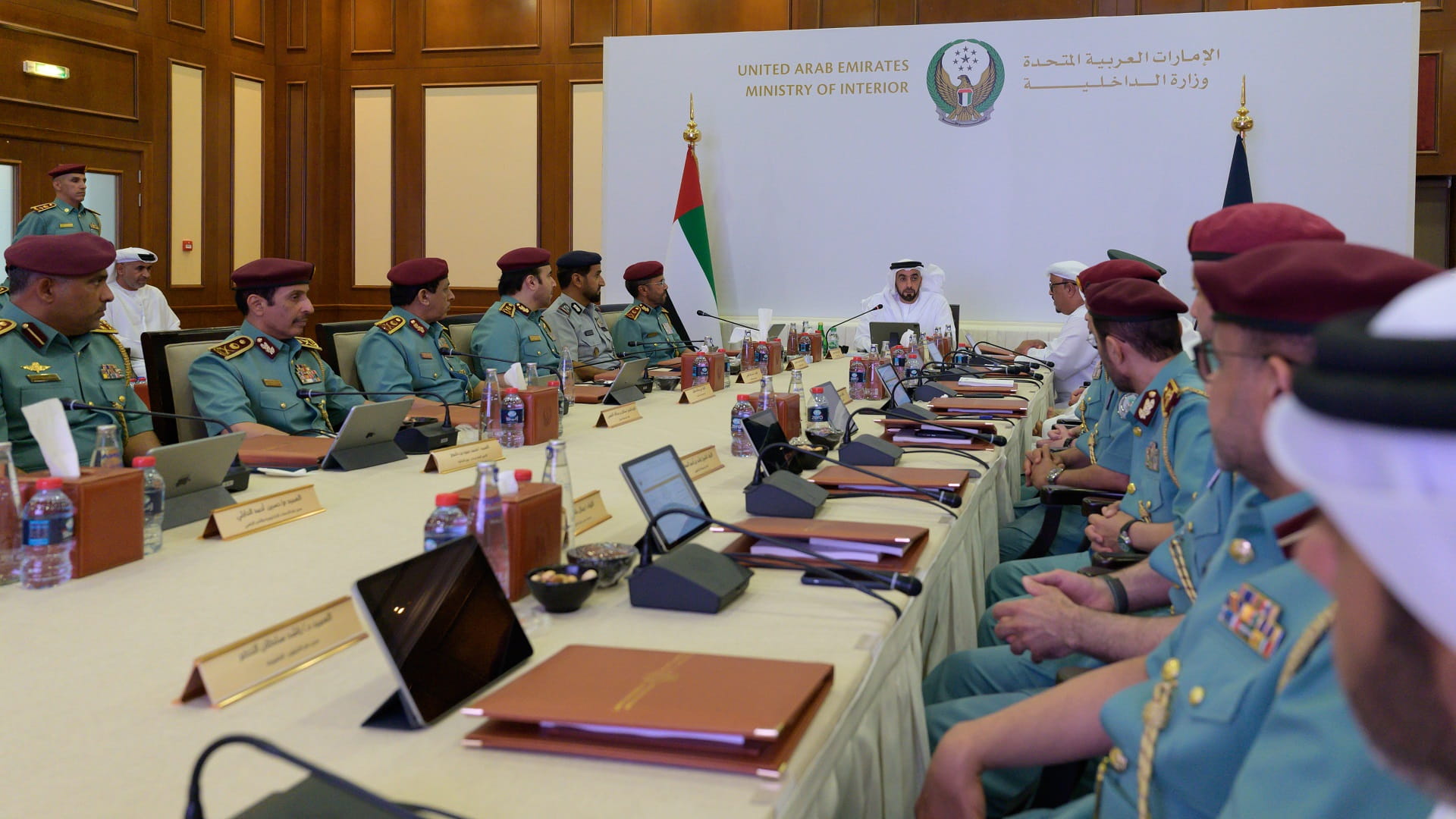 Image for the title: Saif bin Zayed chairs MoI’s Happiness, Positivity Council meeting 