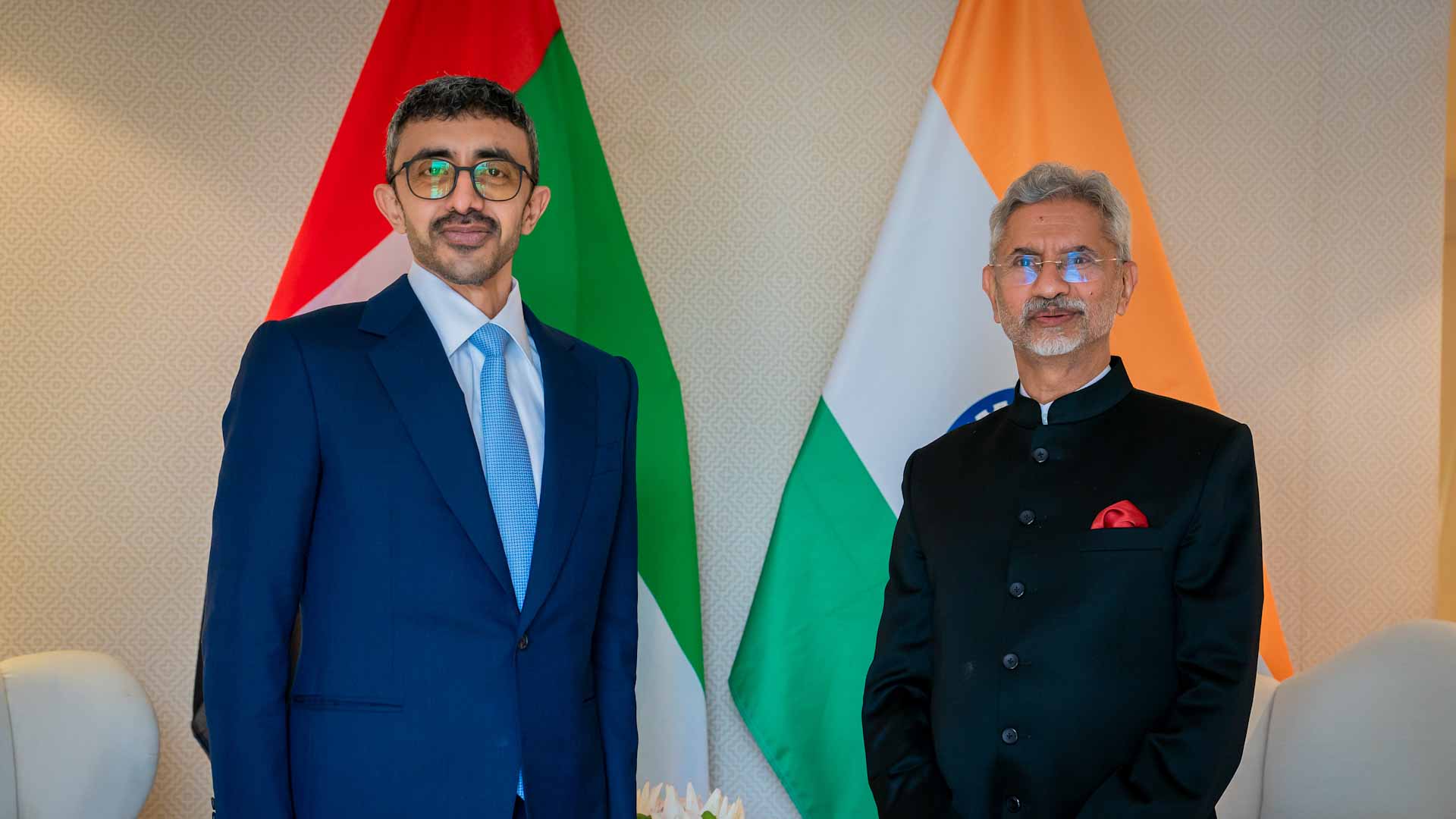 Image for the title: Abdullah bin Zayed meets Indian counterpart 