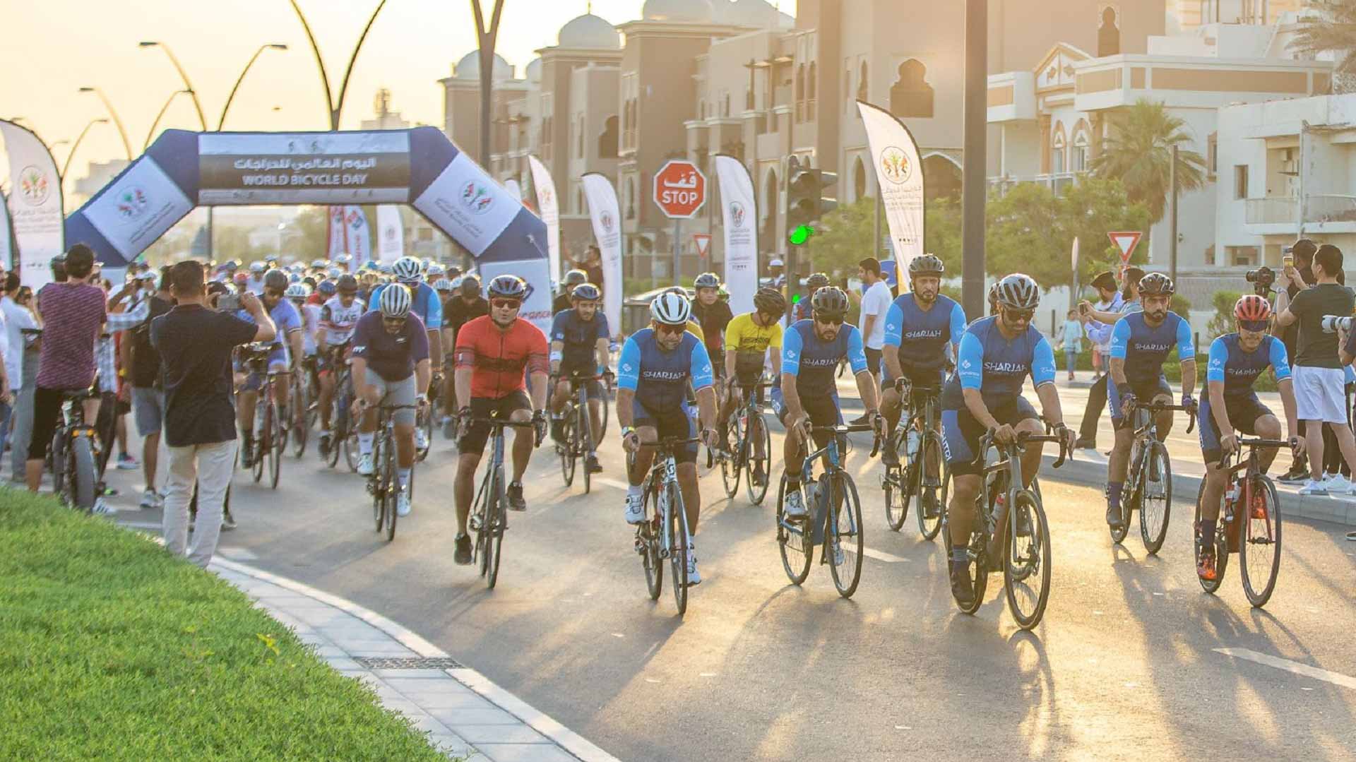 صورة بعنوان: مجلس الشارقة الرياضي يحتفل باليوم العالمي للدراجات 