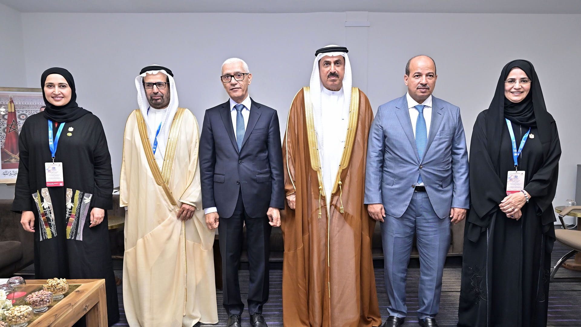 صورة بعنوان: غباش يبحث تعزيز التعاون مع رئيسي مجلسي النواب والمستشارين بالمغرب 