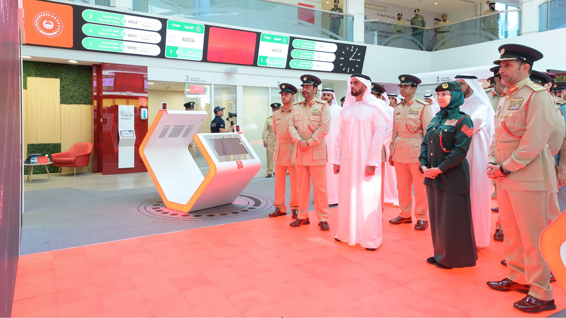 Image for the title: Saif bin Zayed visits Muraqqabat Police Station 