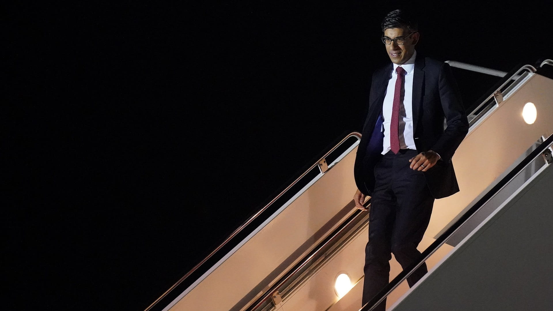 Image for the title: UK PM in Washington to meet Biden and talk tech, Ukraine 