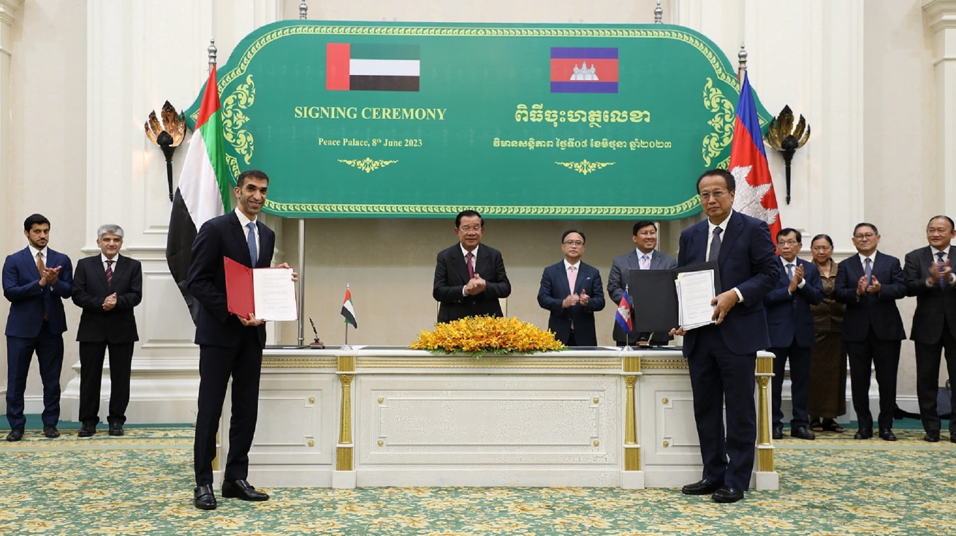 Image for the title: UAE and Cambodia sign CEPA to double non-oil trade 