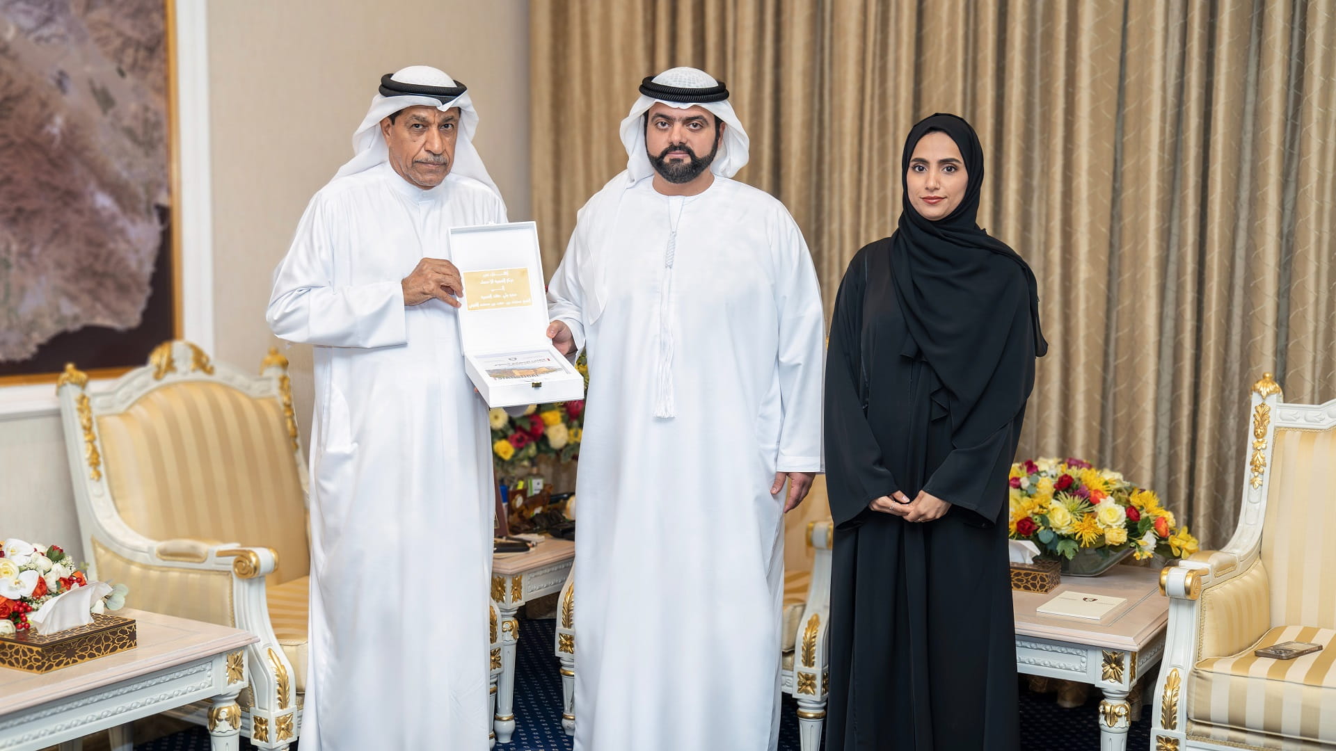Image for the title: Fujairah CP receives Director of emirate’s Statistics Centre 