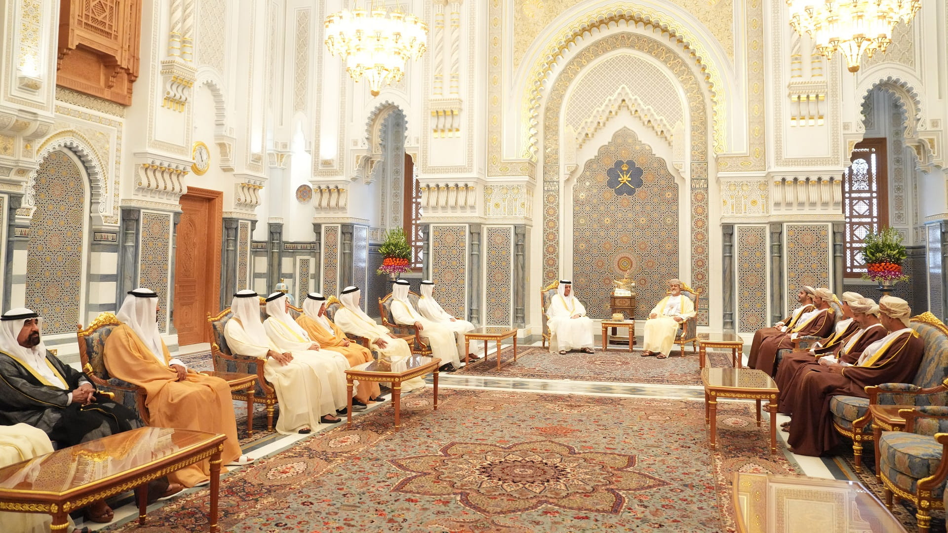 Image for the title: Sultan of Oman receives Ruler of Ras Al Khaimah 