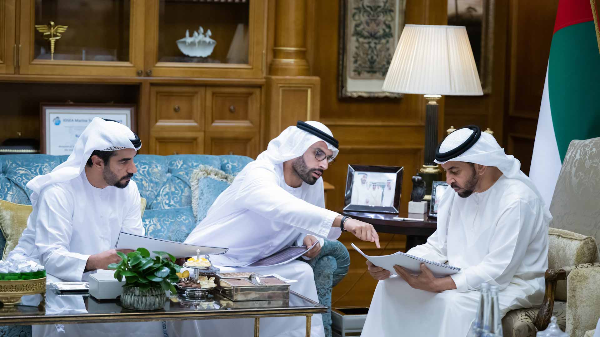 Image for the title: Hamdan bin Zayed reviews preparations for Liwa Intl Festival 
