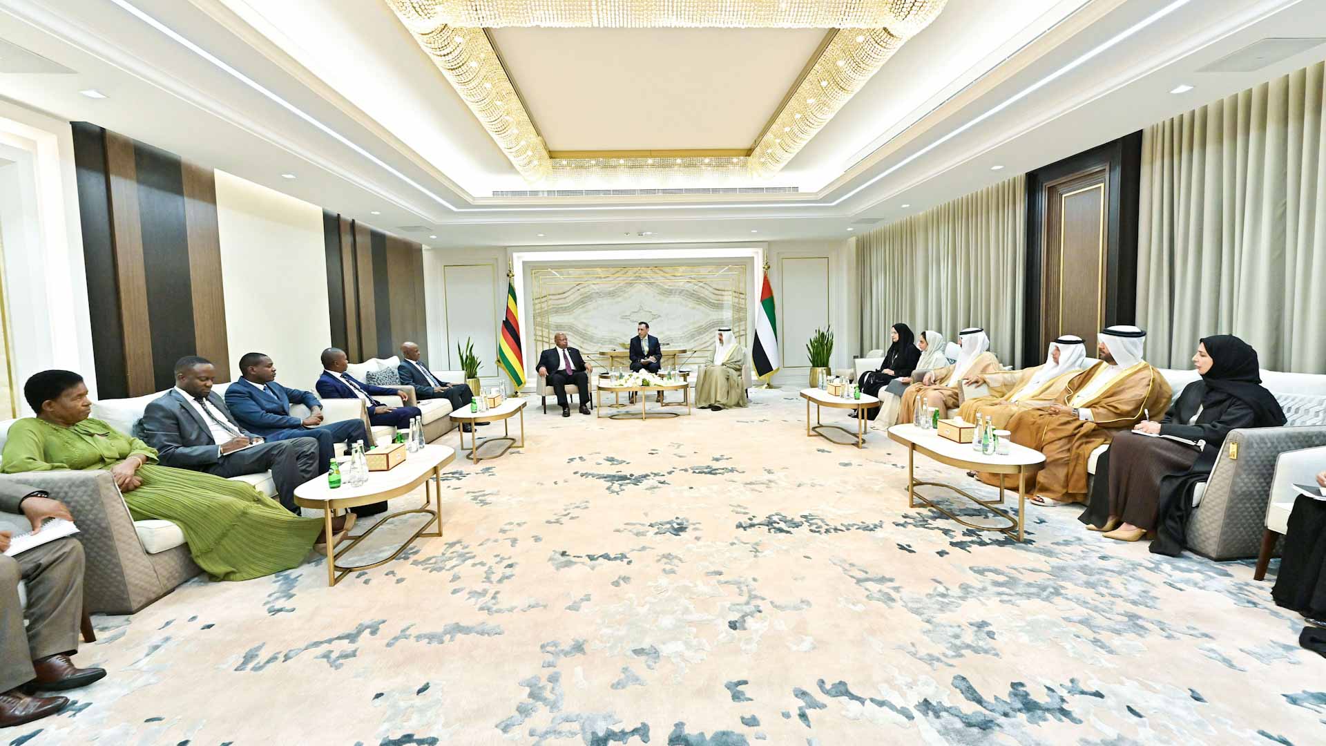 Image for the title: Saqr Ghobash receives Speaker of Zimbabwe's National Assembly 