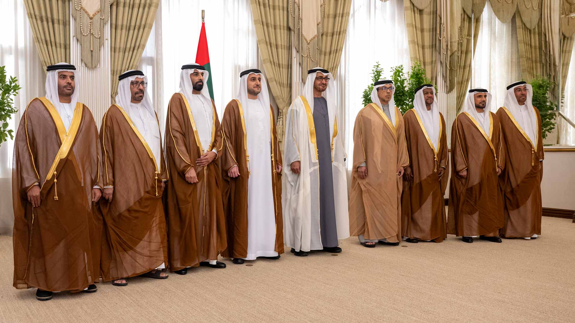 Image for the title: New judges and ambassadors take oath before UAE President 