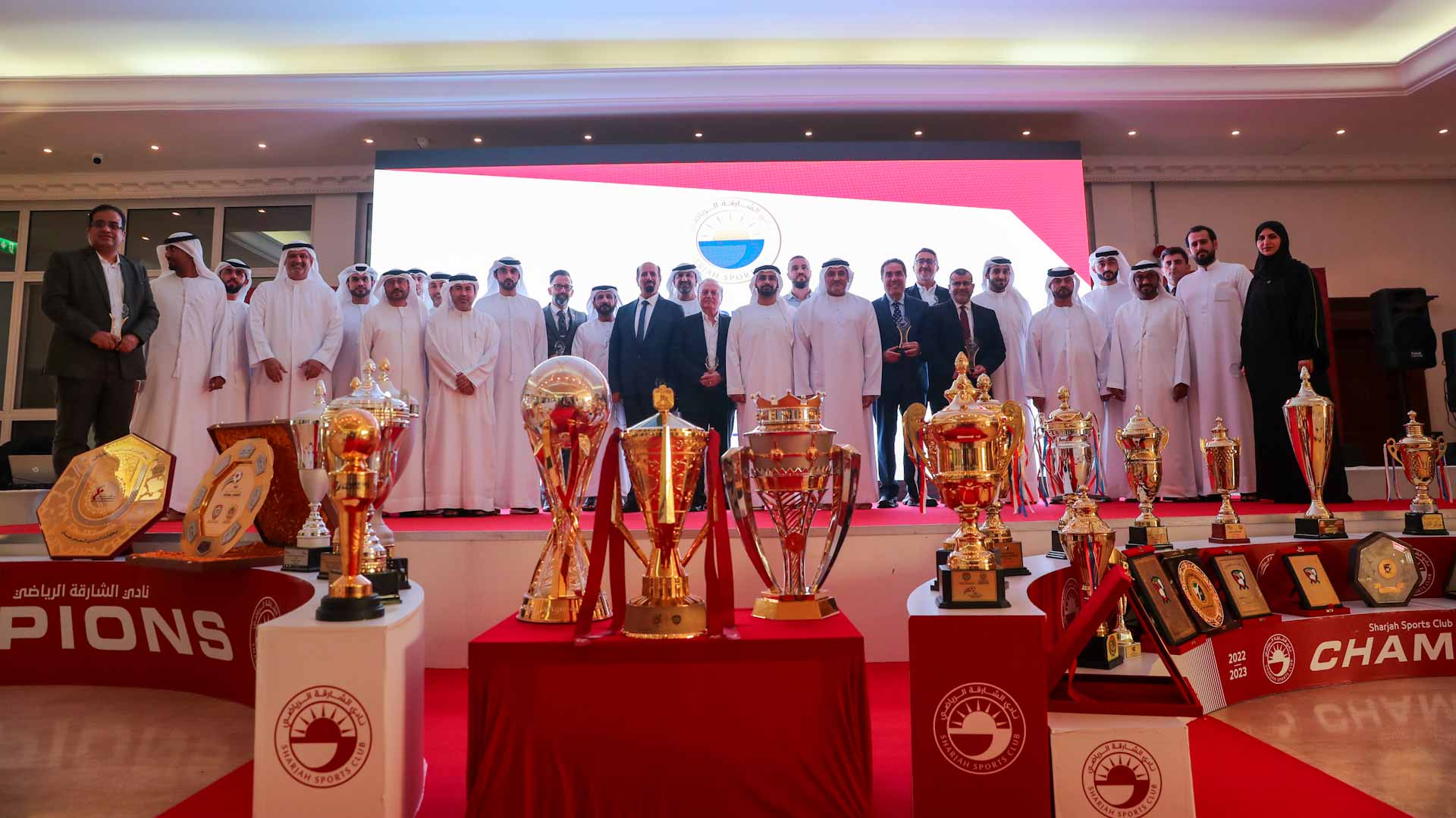 Image for the title: Sharjah Club honors sponsoring companies 