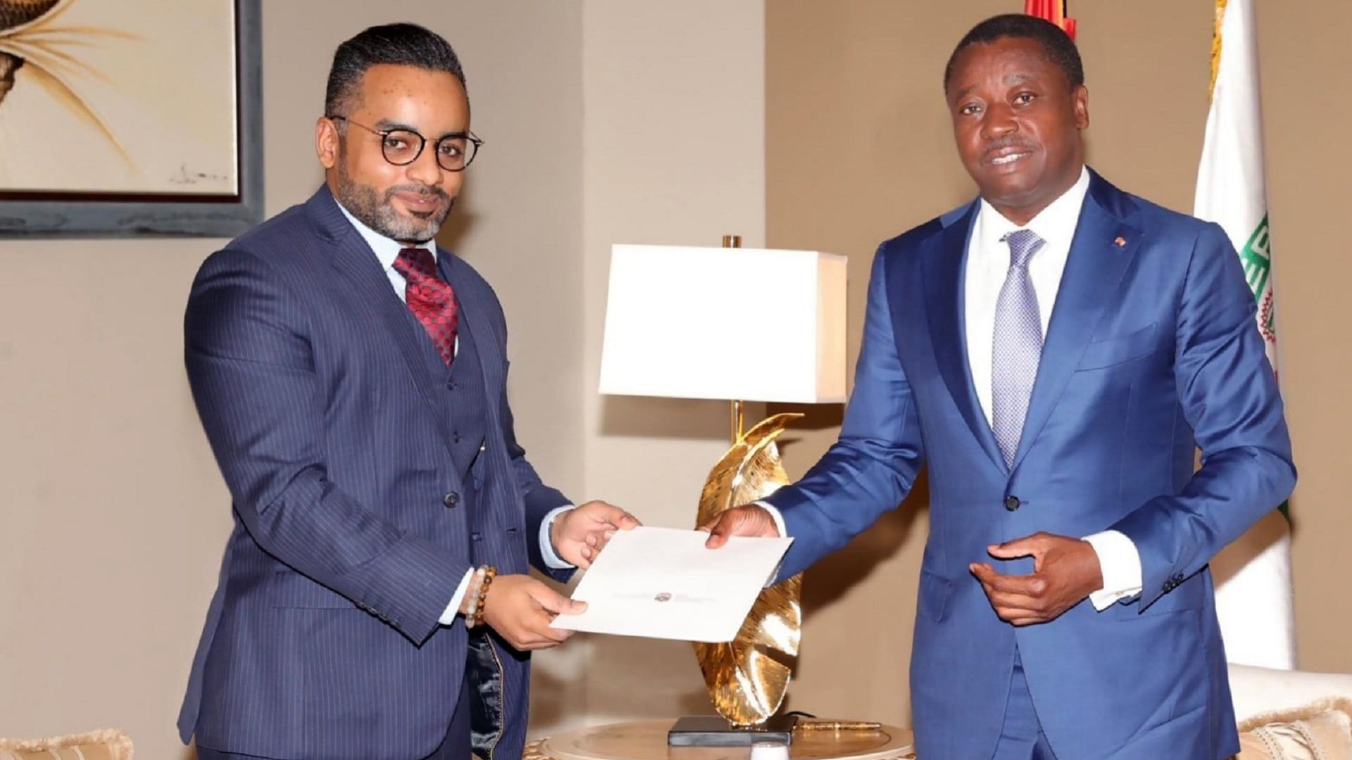 Image for the title: UAE President sends official COP28 invite to President of Togo 