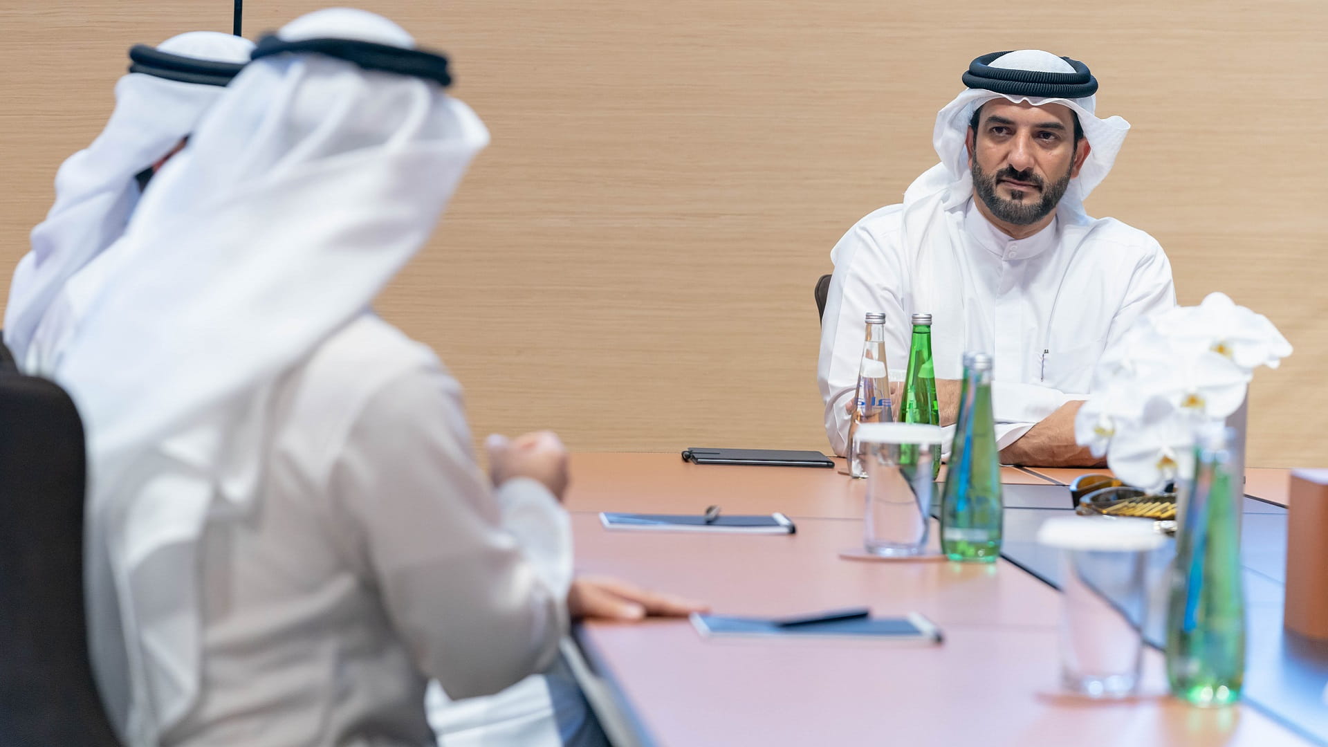 Image for the title: Sultan bin Ahmed chairs “Wekaya” board meeting 