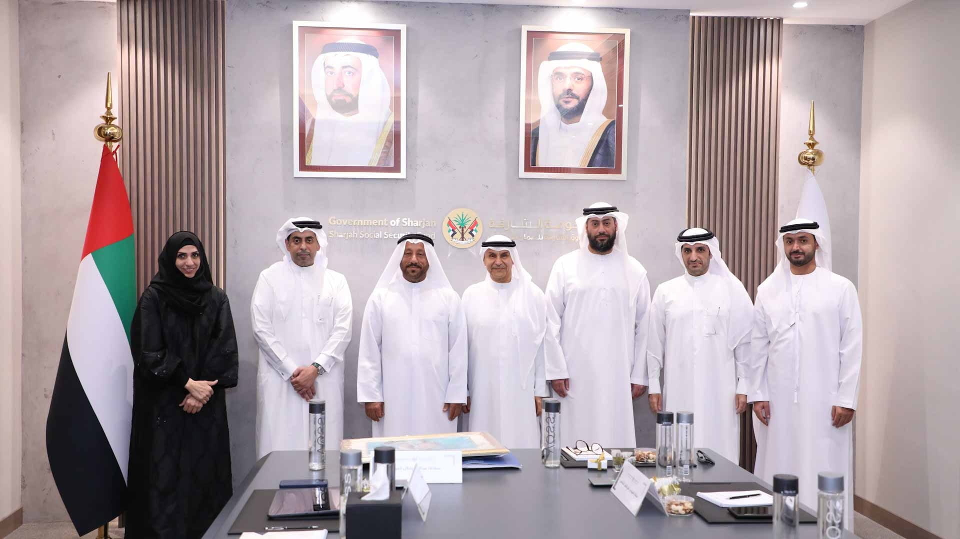 صورة بعنوان: مجلس إدارة صندوق الشارقة للضمان الاجتماعي يبحث تعزيز خدماته 