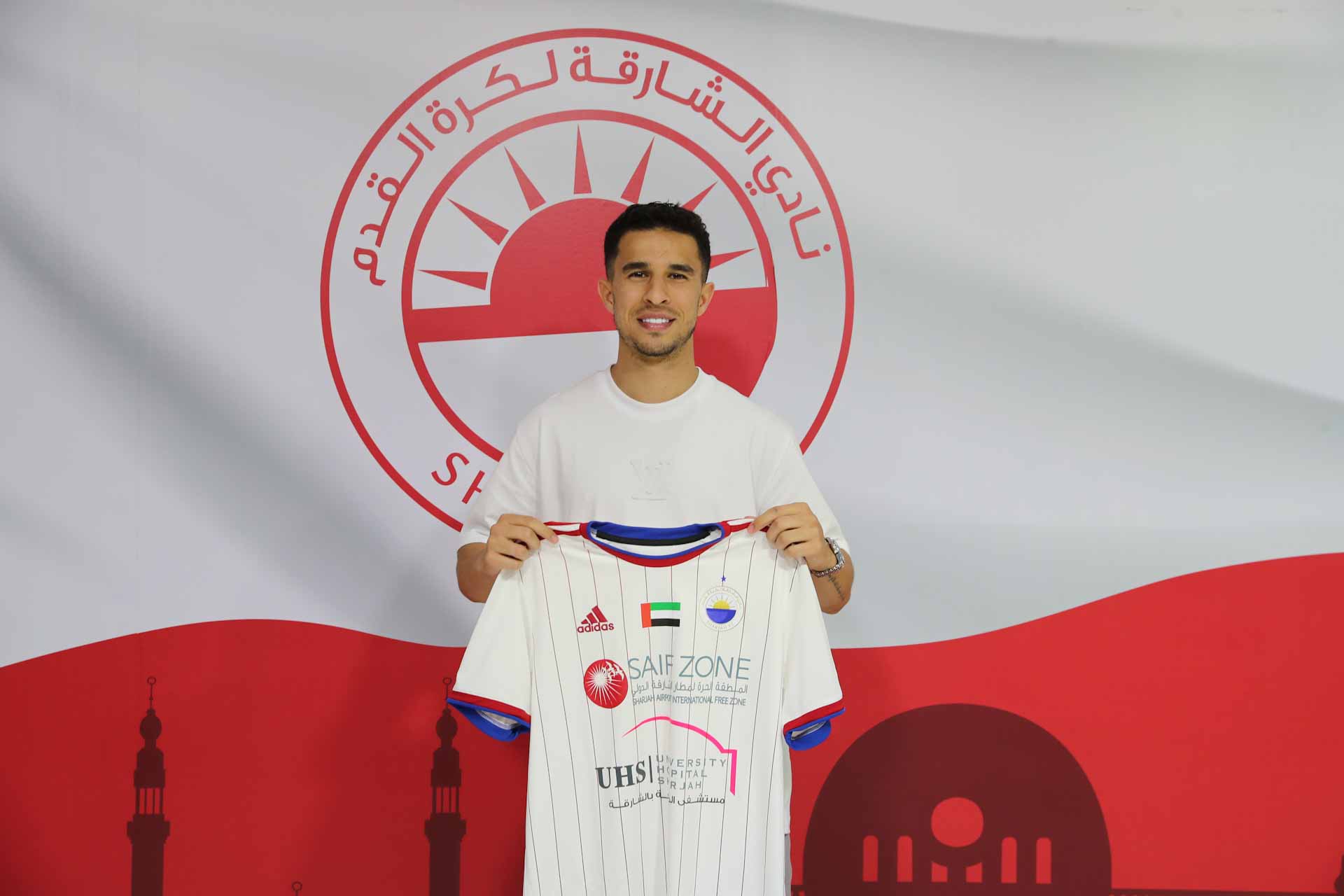 Image for the title: Sharjah contracts with Tunisian player Firas Belarbi 