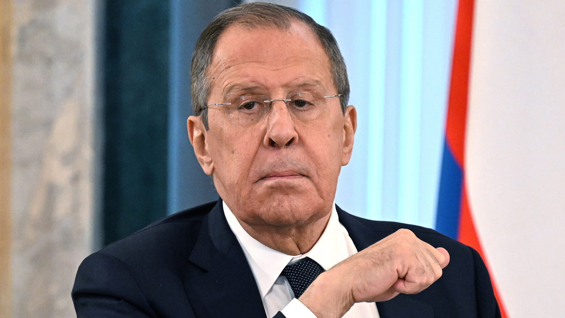 Image for the title: Lavrov: Ukraine playing 'dangerous game' over Zaporizhzhia plant 
