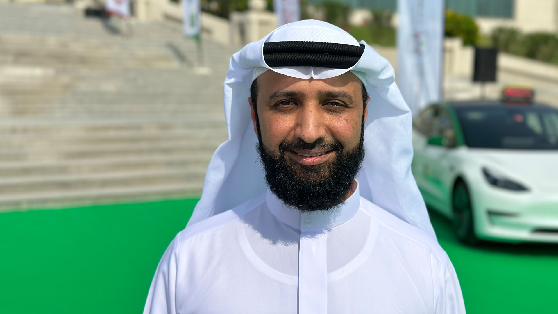 Image for the title: Al Othmani : SRTA launches 10 fully electric taxis 